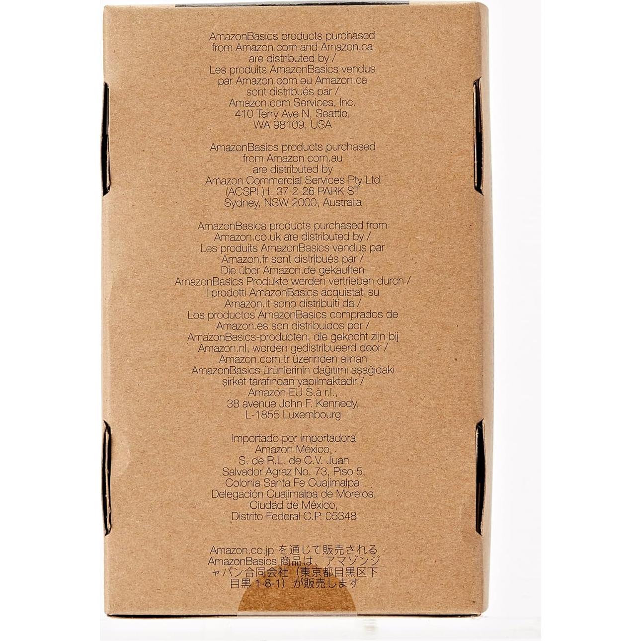 Cable Adaptador de Audio 3.5mm a 2 RCA Amazon Basics 2.4m