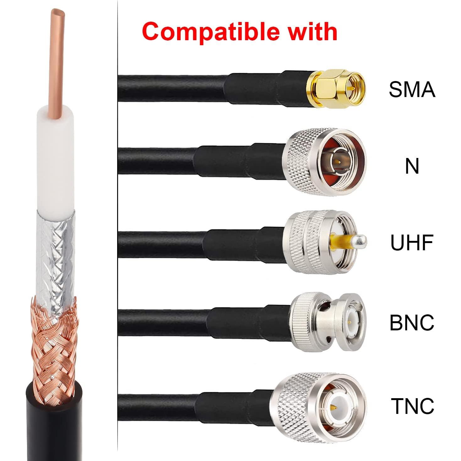Cable Coaxial RG8X 61m MOOKEERF 50 Ohm Impermeable