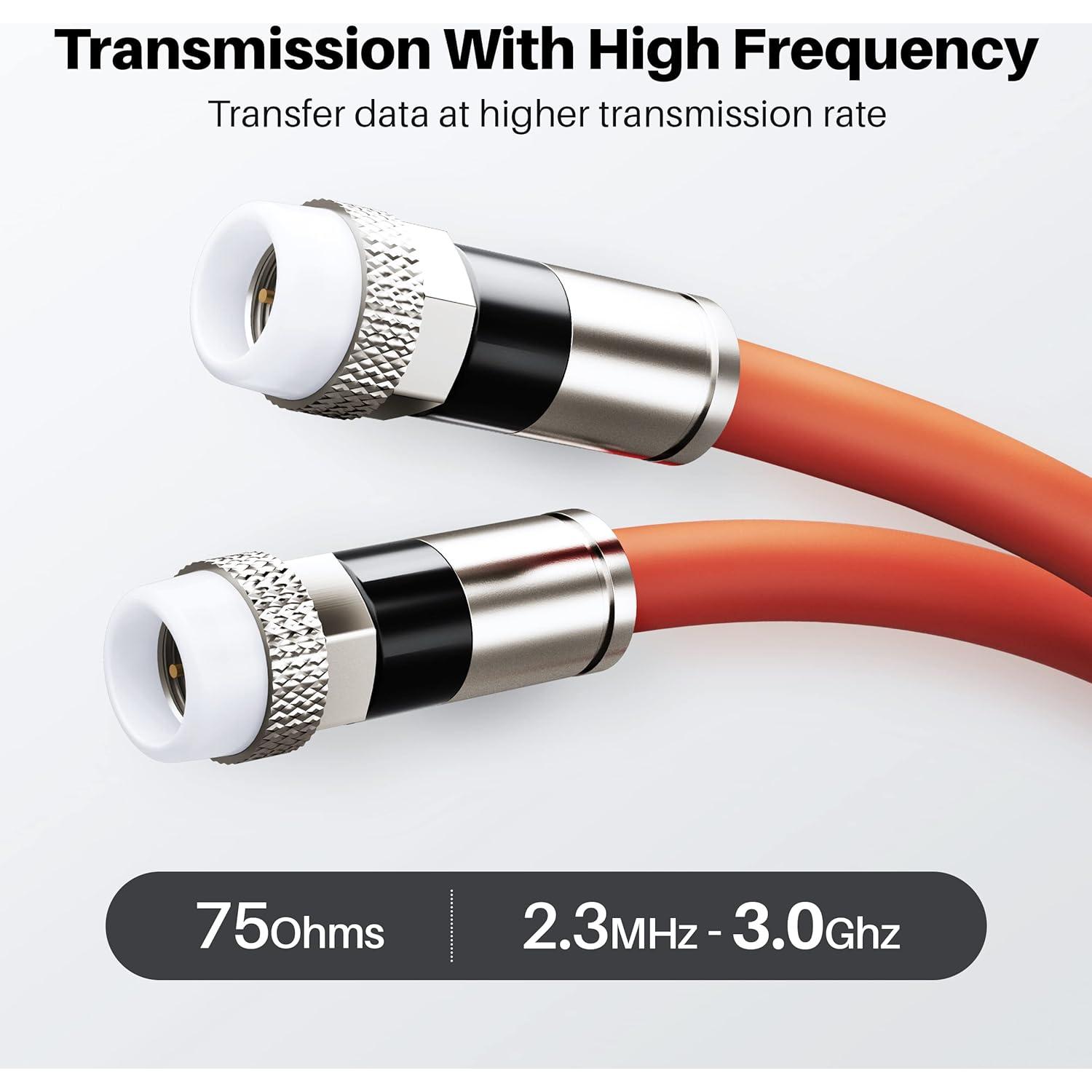 Cable Coaxial GEARit RG6 70 Ohm 30.48m para Entierro Directo