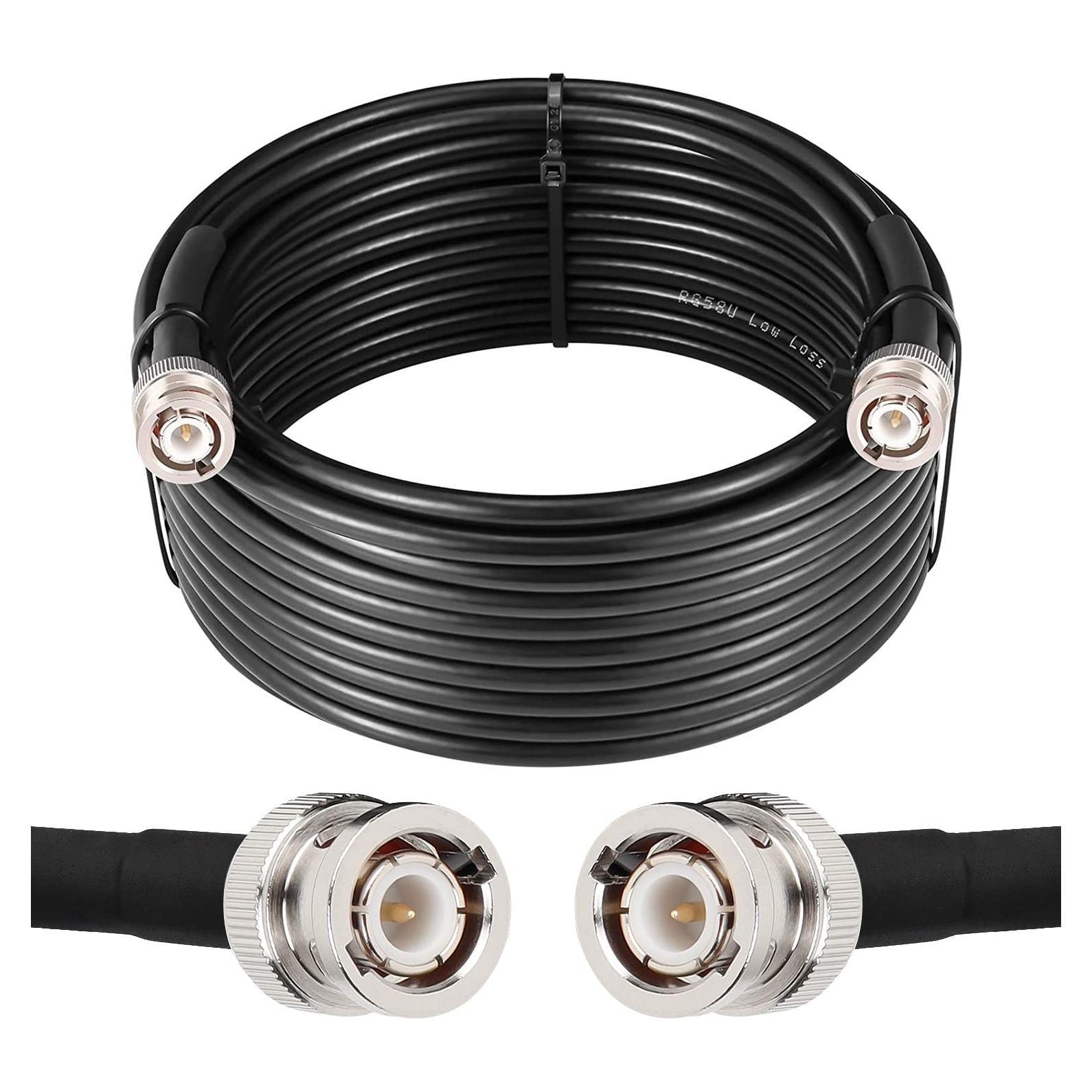 Cable Coaxial BNC RG58 7.62M MOOKEERF Macho a Macho