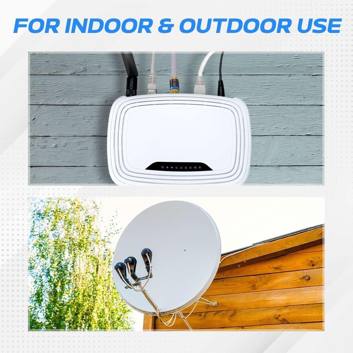 Cable Coaxial RG6 Cuádruple Blindaje 3.05m Cables Direct Online