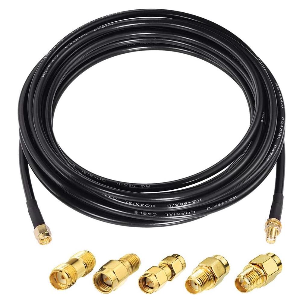 Cable Coaxial SMA Macho a Hembra 3m + Kit Adaptadores Superbat