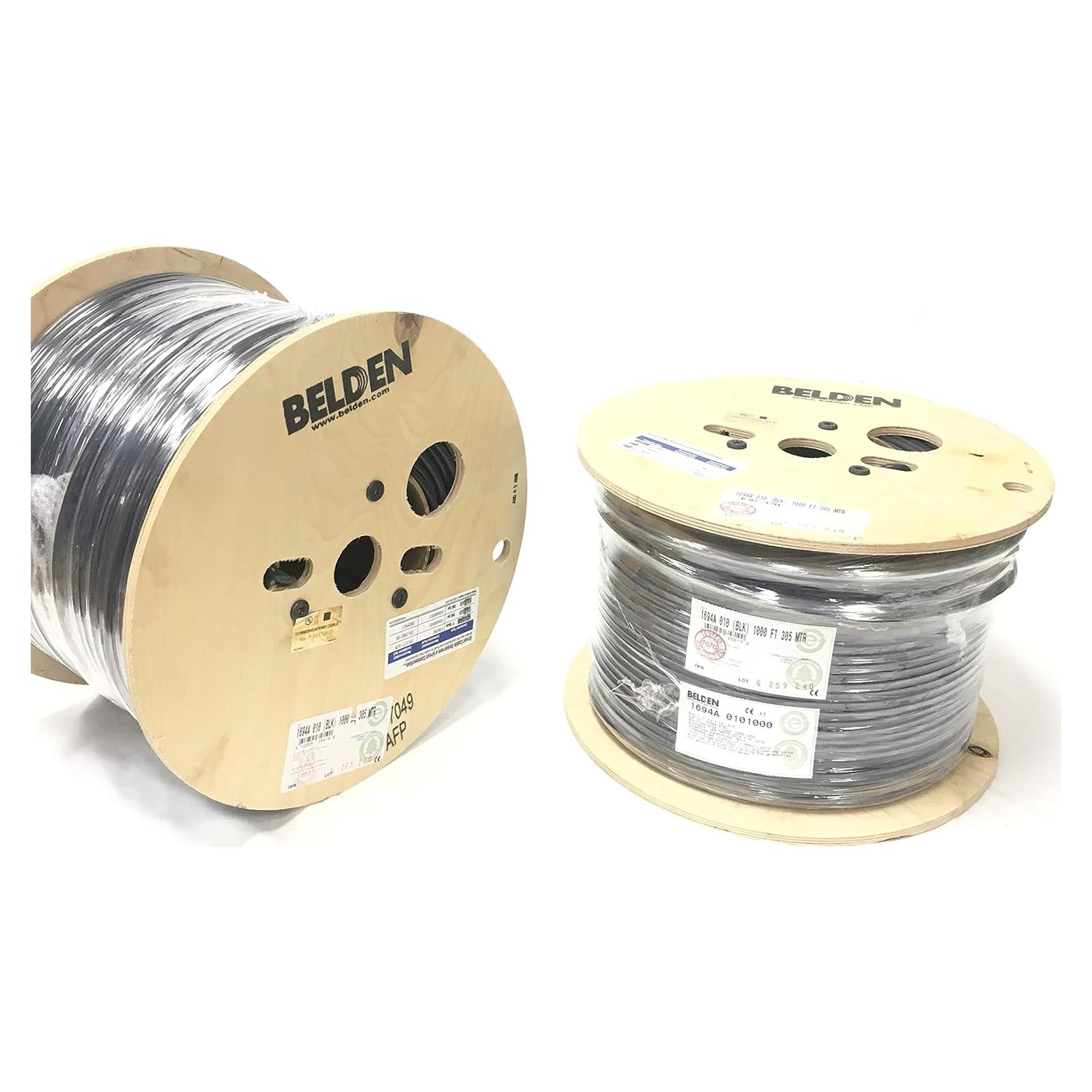 Cable Coaxial Digital Belden 1694A 18AWG 305m Negro