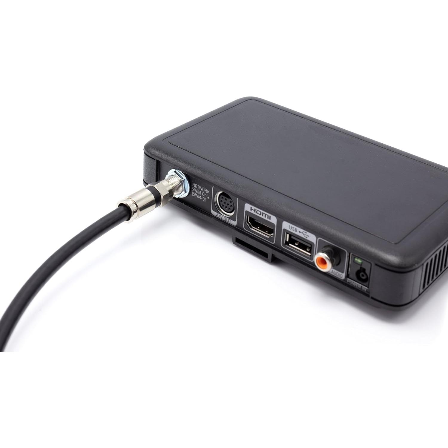 Cable Coaxial RG6 1 Pie THE CIMPLE CO Conectores F-pin Negro