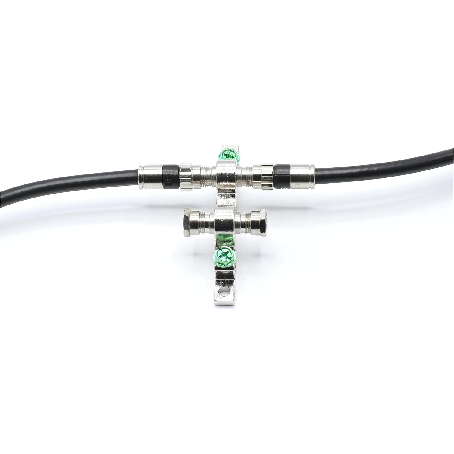 Cable Coaxial RG6 1 Pie THE CIMPLE CO Conectores F-pin Negro