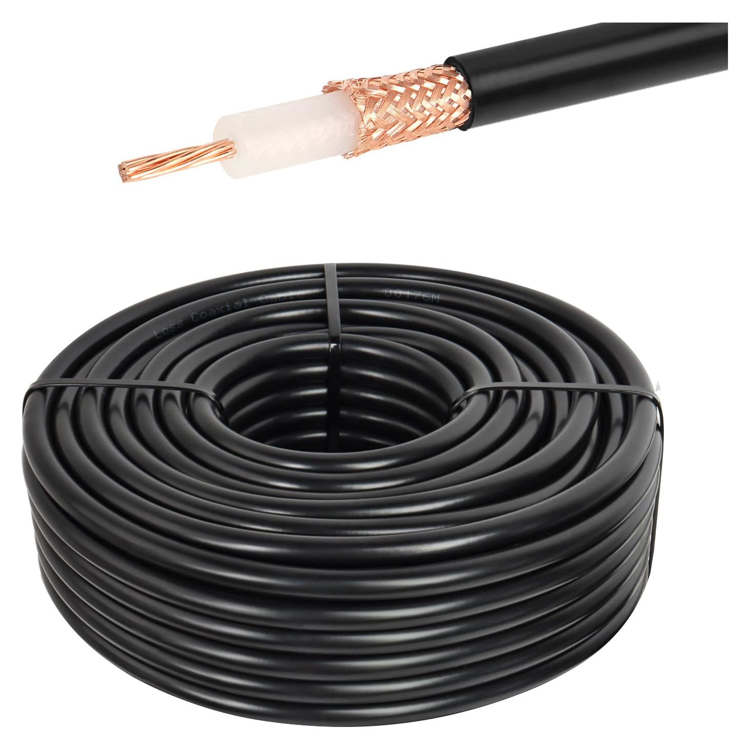 Cable Coaxial RG213 15.24M XRDS -RF 50 Ohm Baja Atenuación