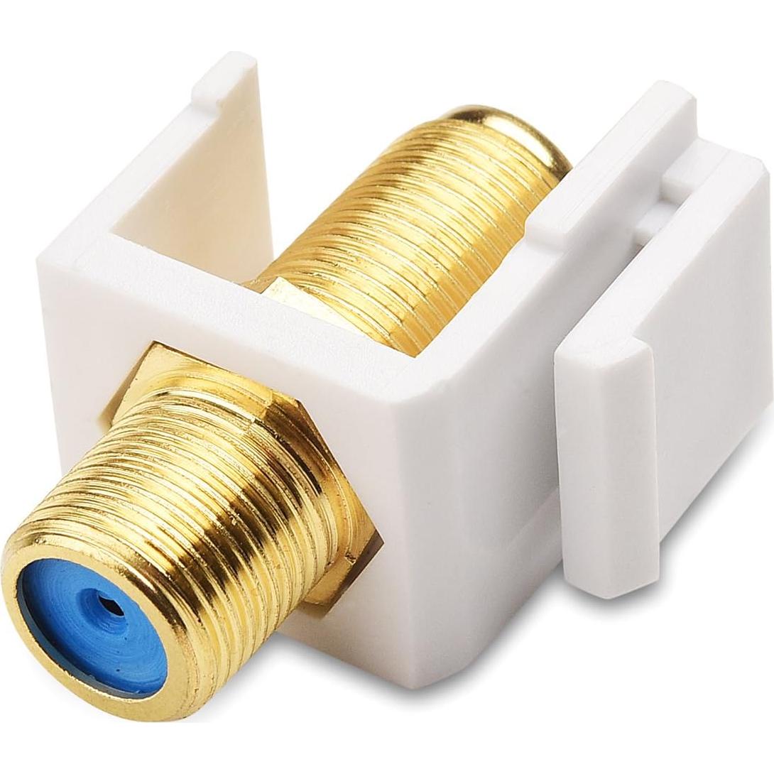 Cable Keystone RG6 Hembra a Hembra - Paquete de 5 Cable Coaxial