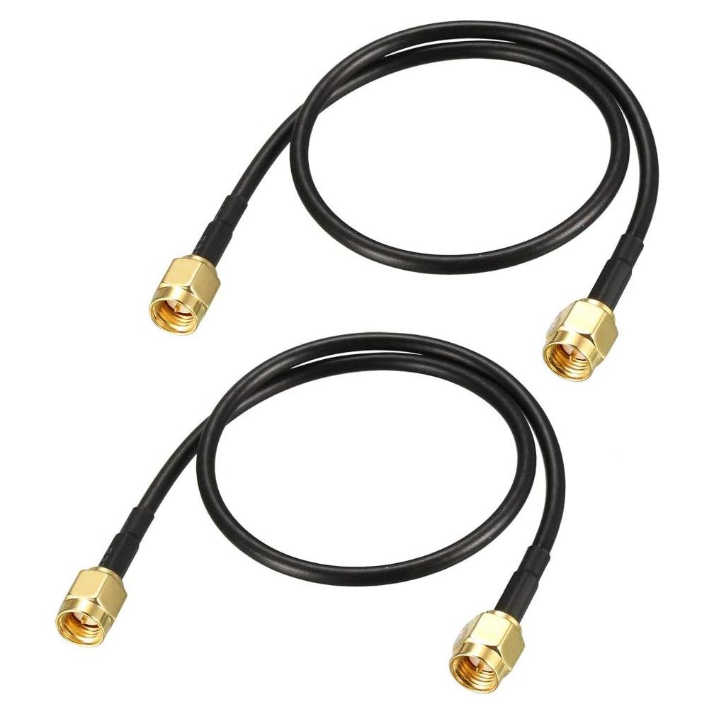 Cable Coaxial SMA Macho a Macho uxcell 0.30m 50 Ohm RG174 2pcs