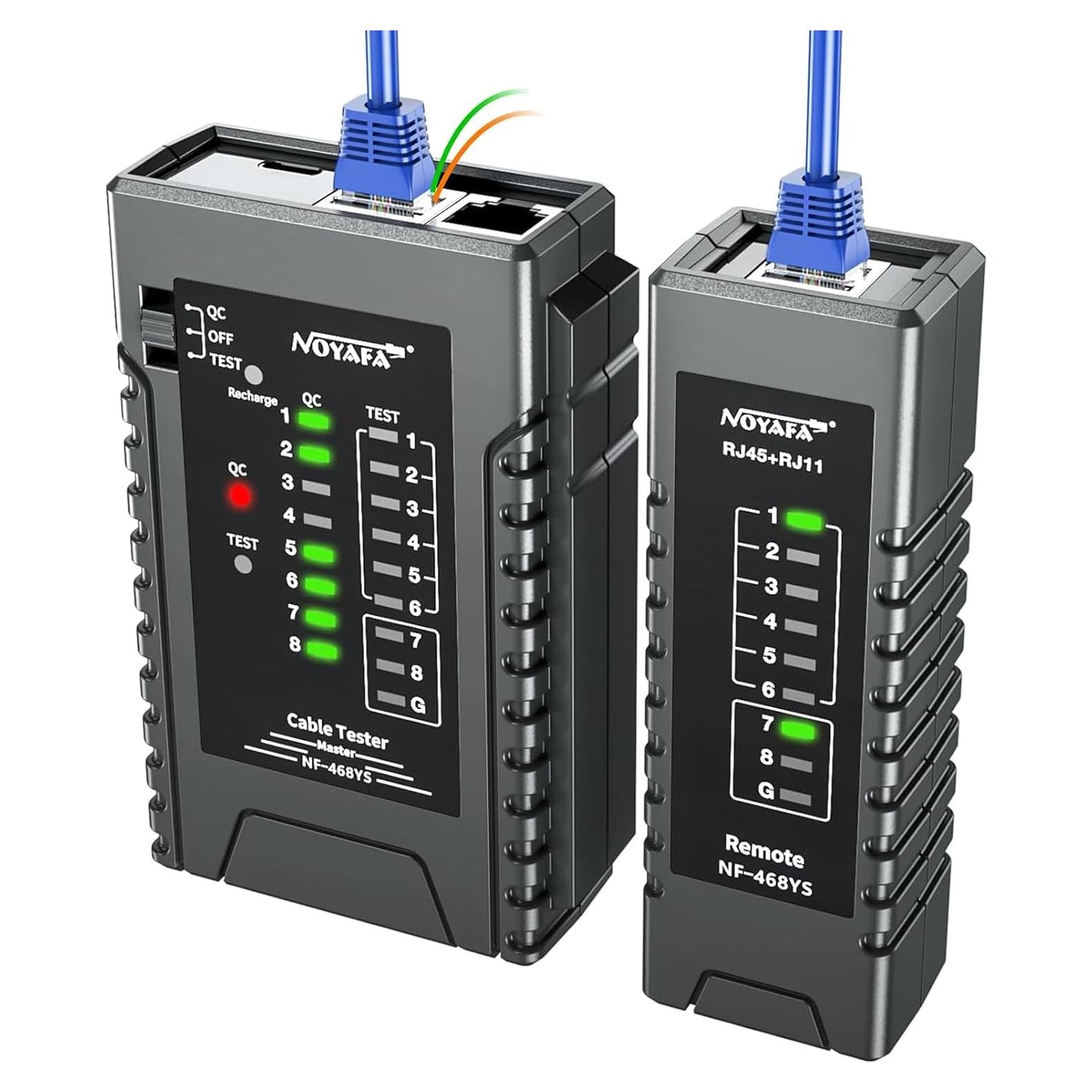 Probador de Cable de Red NOYAFA NF-468YS Recargable 60V
