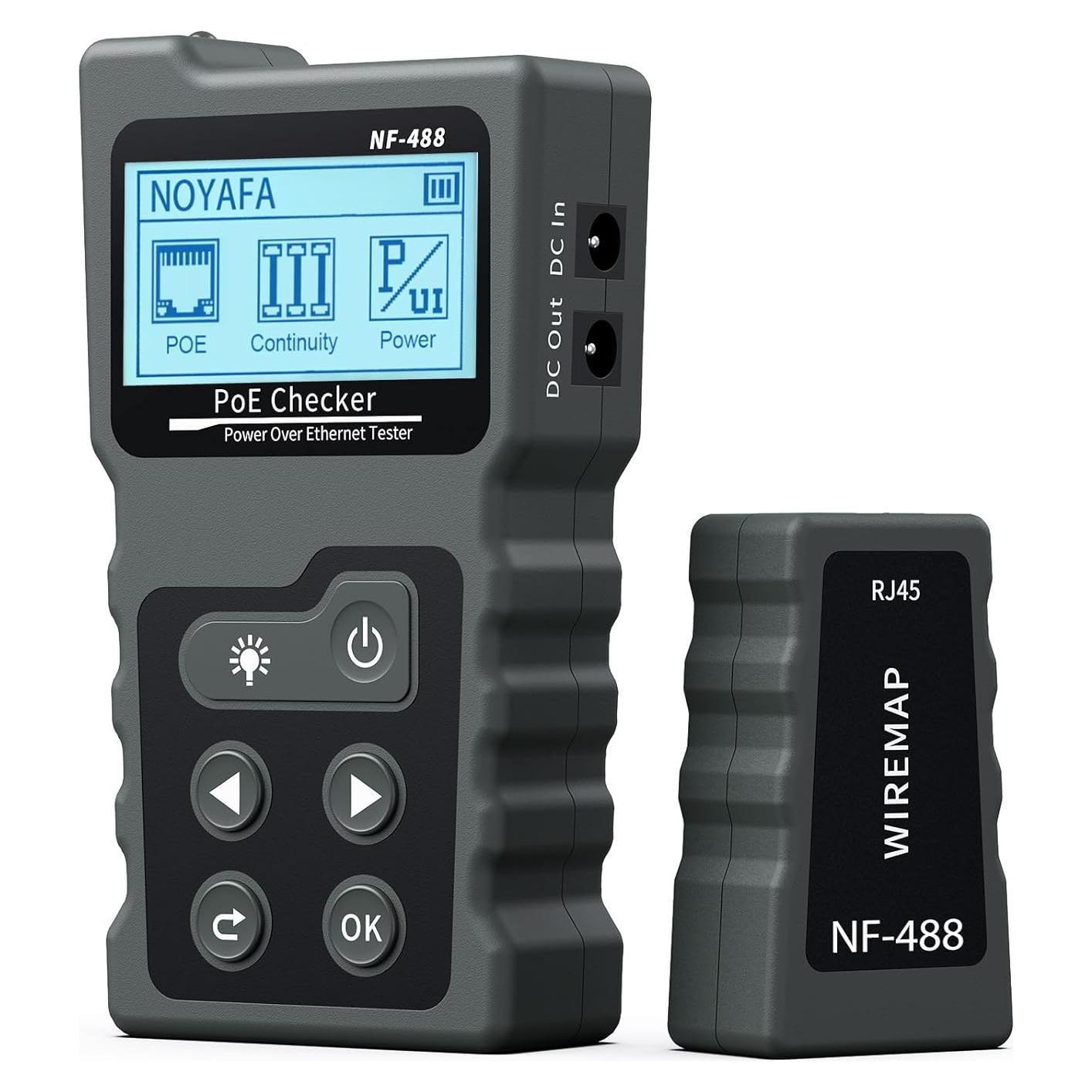 Probador de Red RJ45 VXSCAN NF488 POE y Continuidad