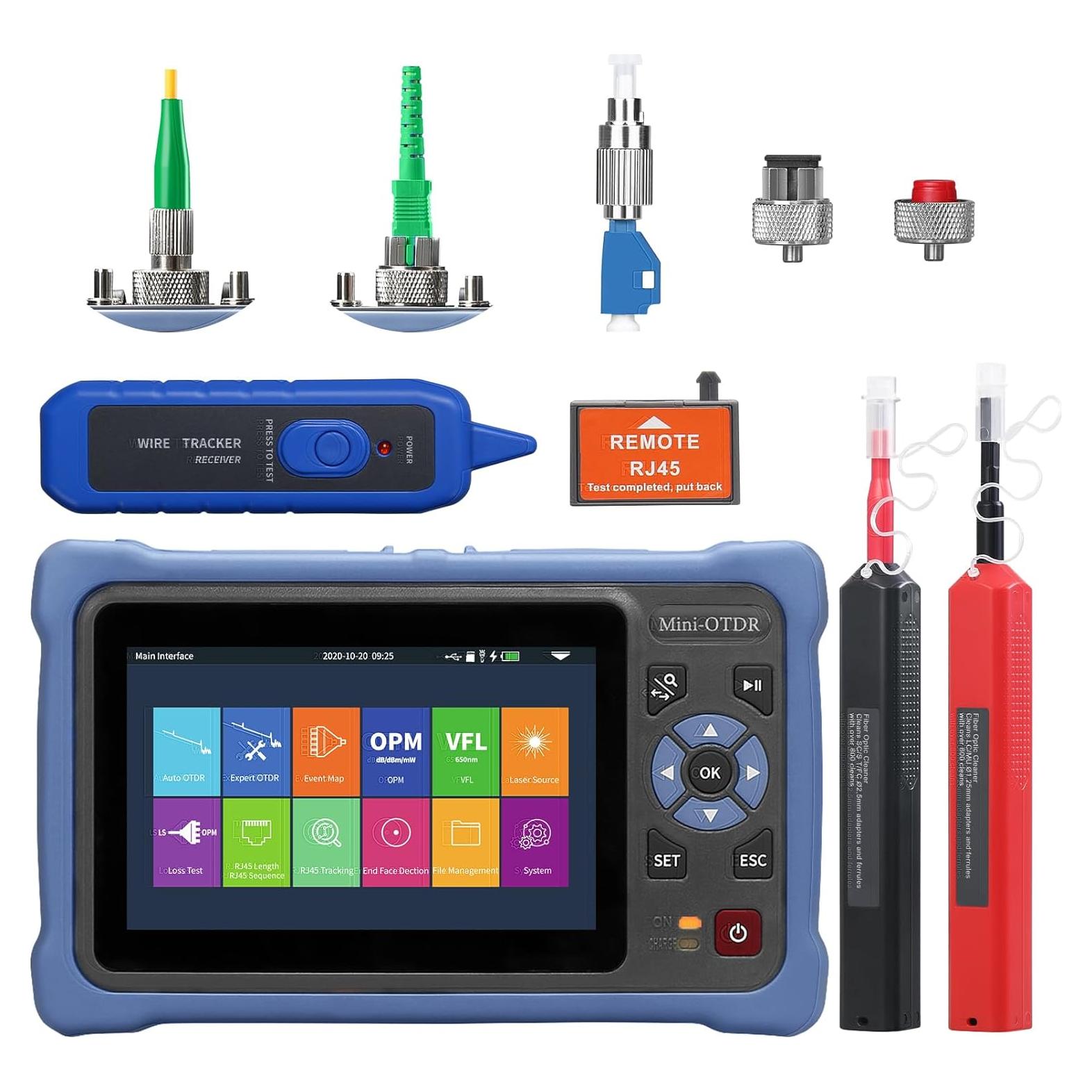 Probador OTDR A-800A Sumchan 12 en 1 Pantalla Táctil 100km