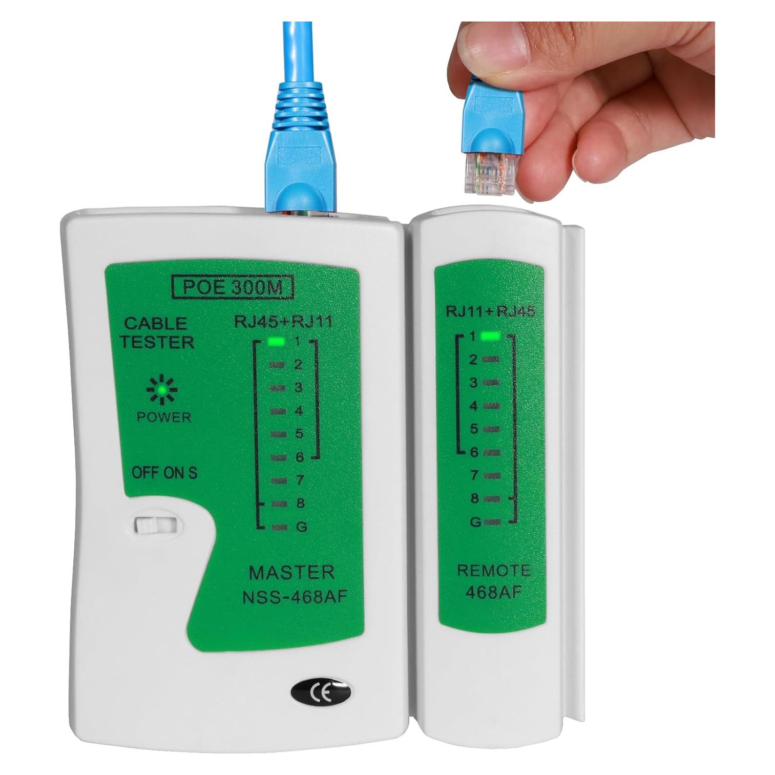 Probador de Cable de Red Therathy RJ45/RJ11/RJ12 - Cat5/Cat6