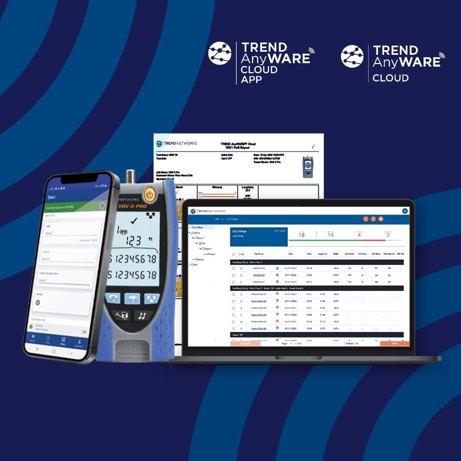 Verificador de Cables TREND Networks VDV II Básico - 13x6x34cm