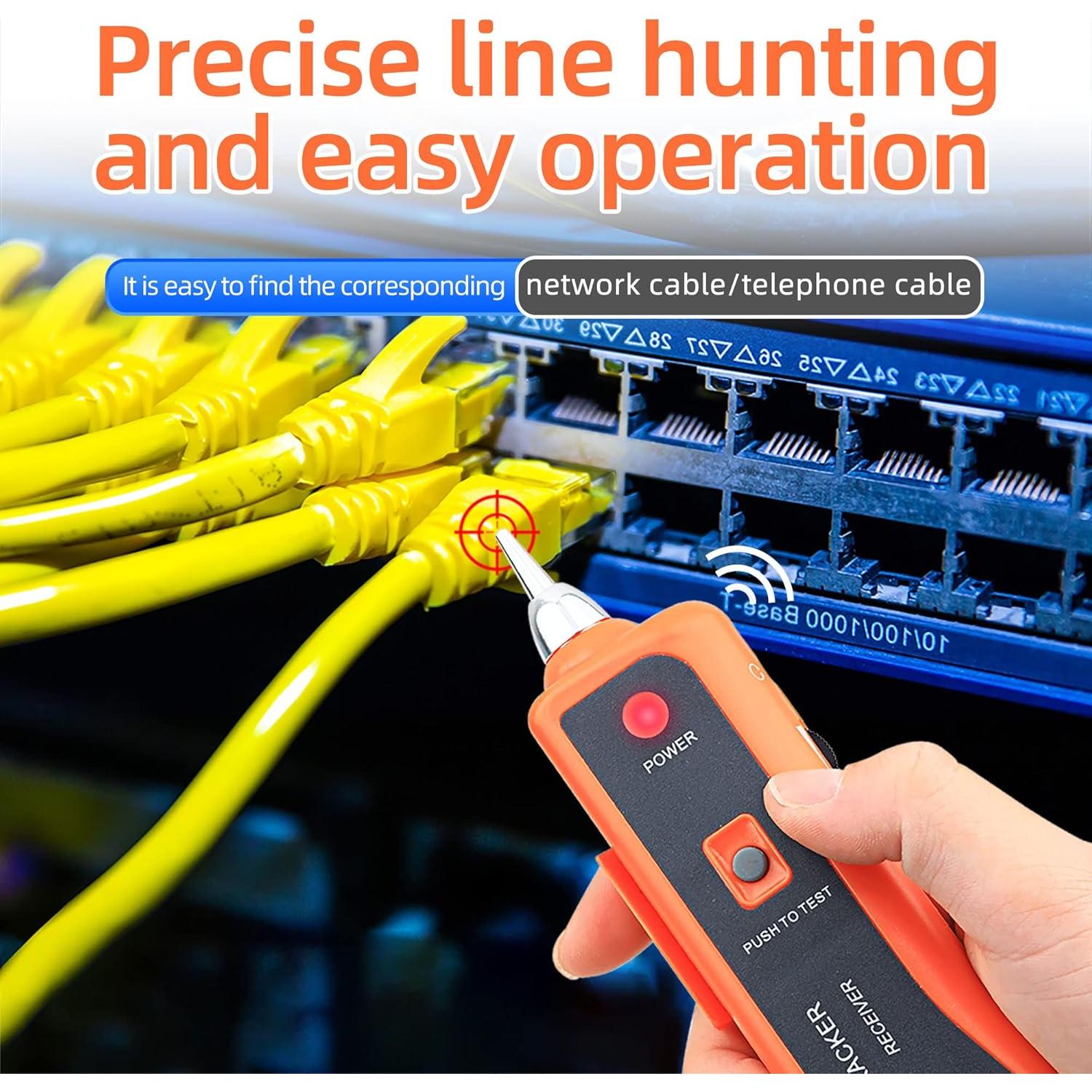 Probador de Cable de Red Cruiser XQ-350 RJ45 RJ11 9V