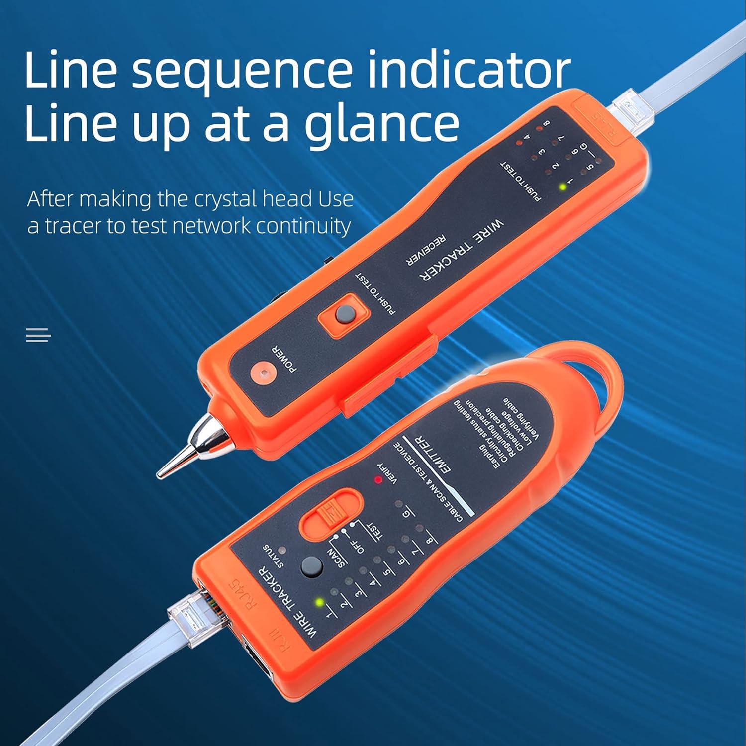 Probador de Cable de Red Cruiser XQ-350 RJ45 RJ11 9V