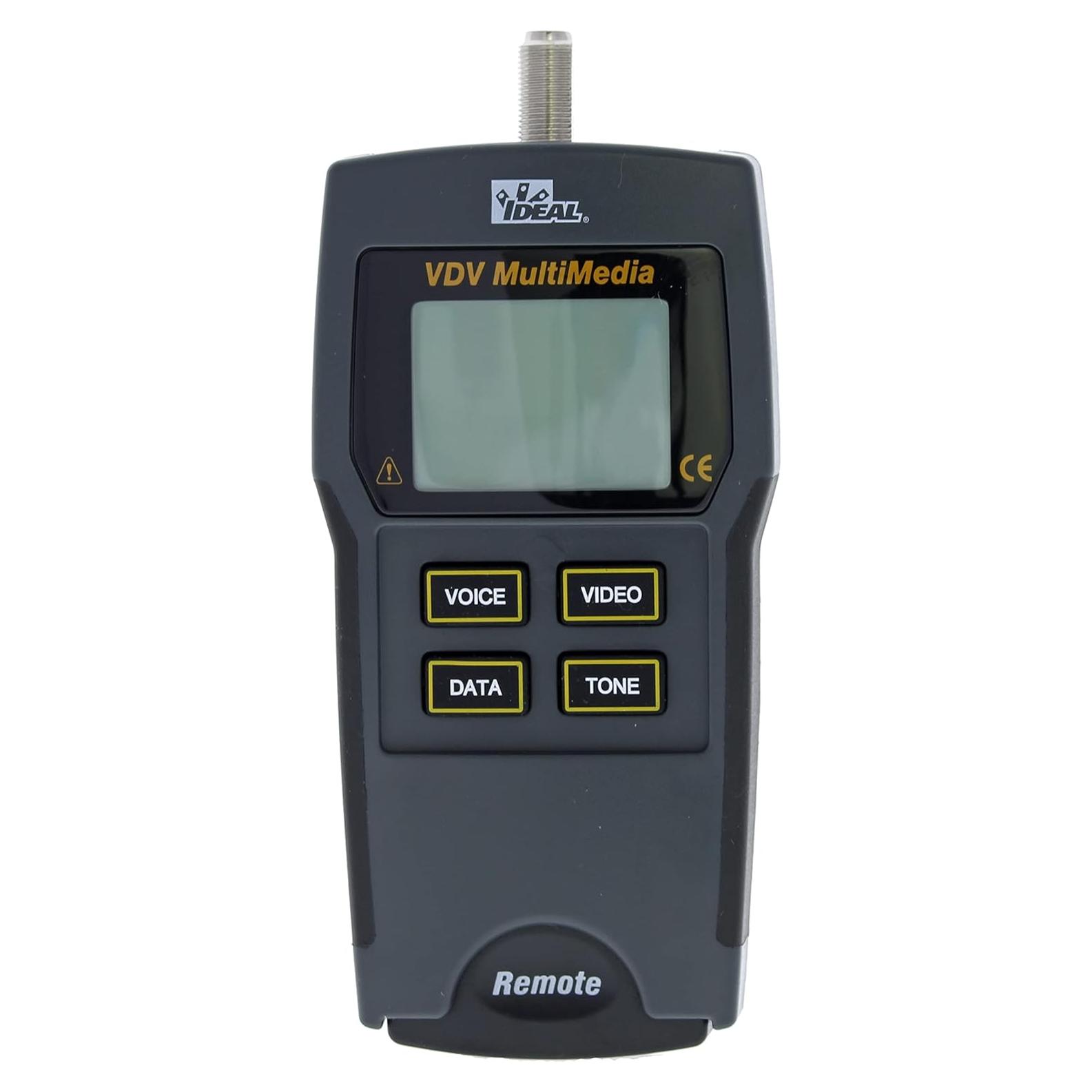 Probador de Cable VDV Multimedia Ideal 33-856 para Voz/Datos/Video