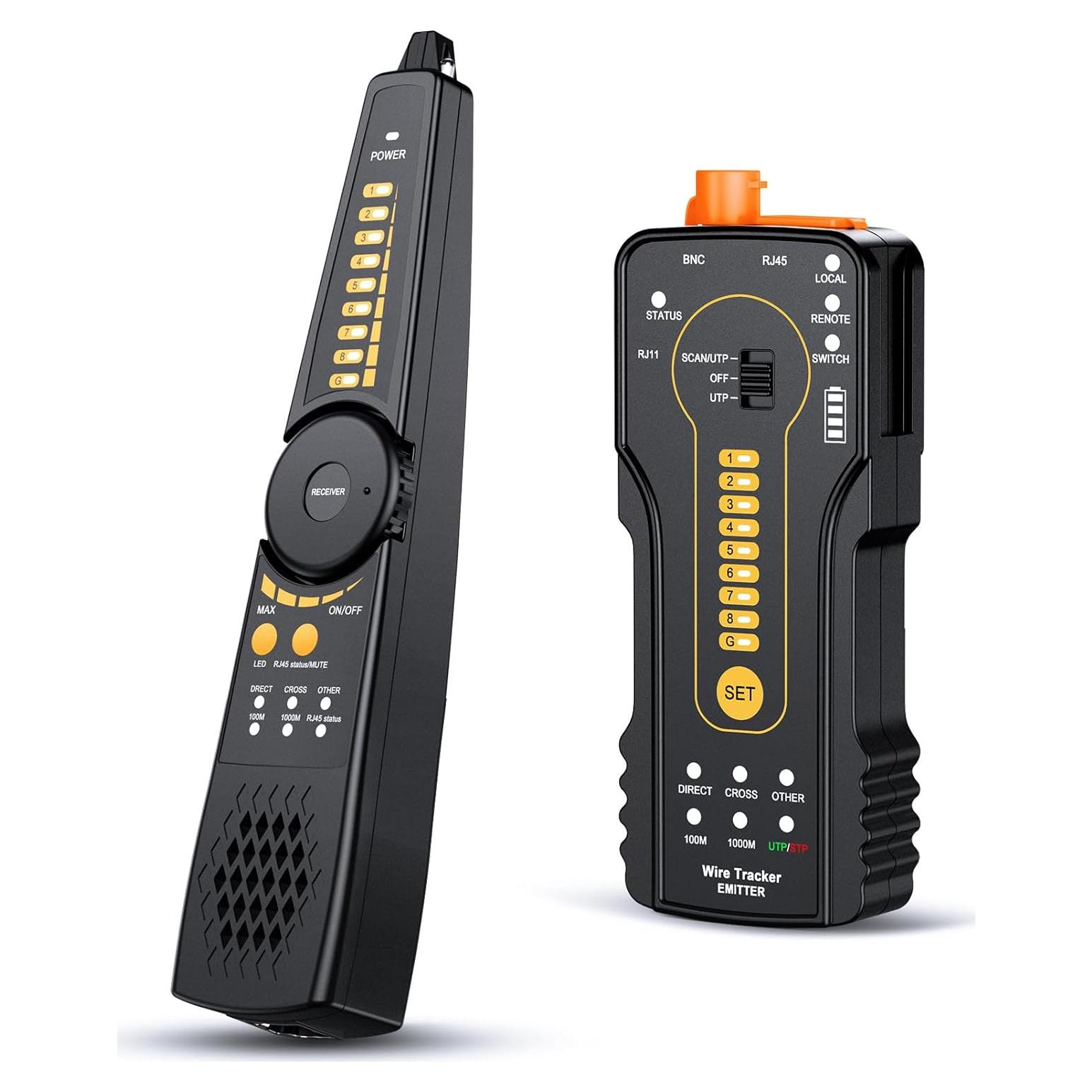 Kit de rastreador de cable digital Electop RJ11 RJ45 UTP STP