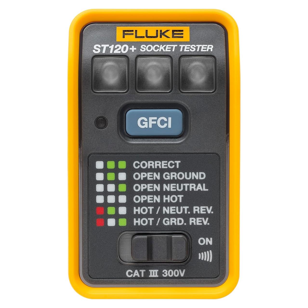 Probador de Enchufes GFCI Fluke ST120+ con Beeper Audible