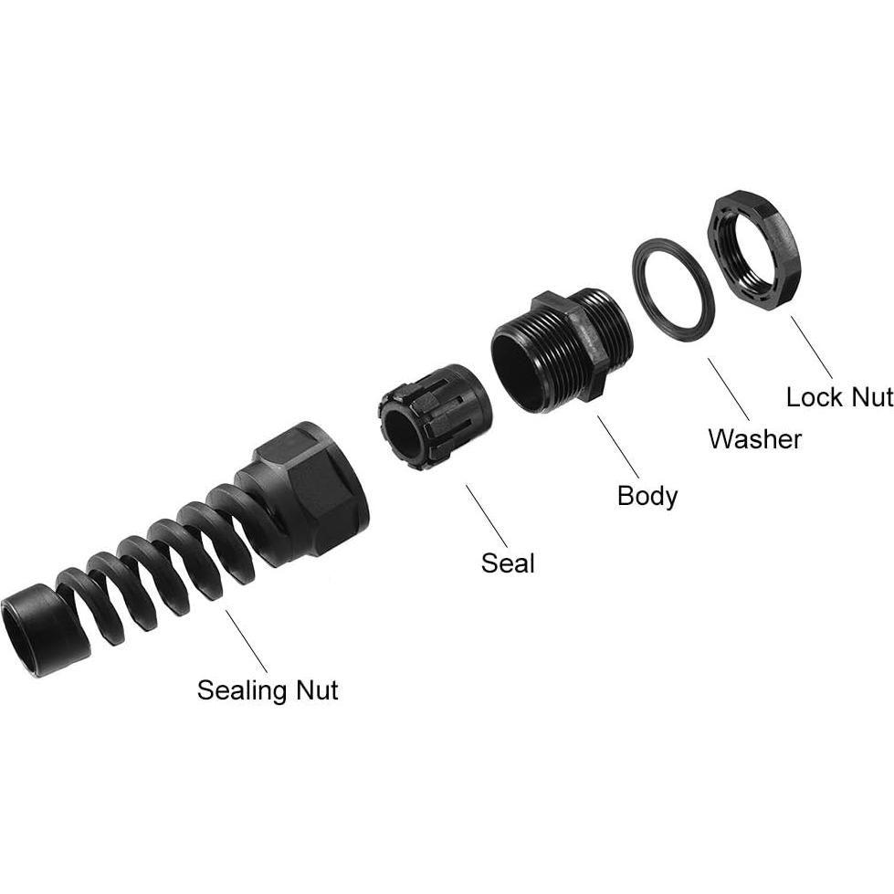 Conector de Cable Impermeable PG13.5 uxcell - 2 Pcs