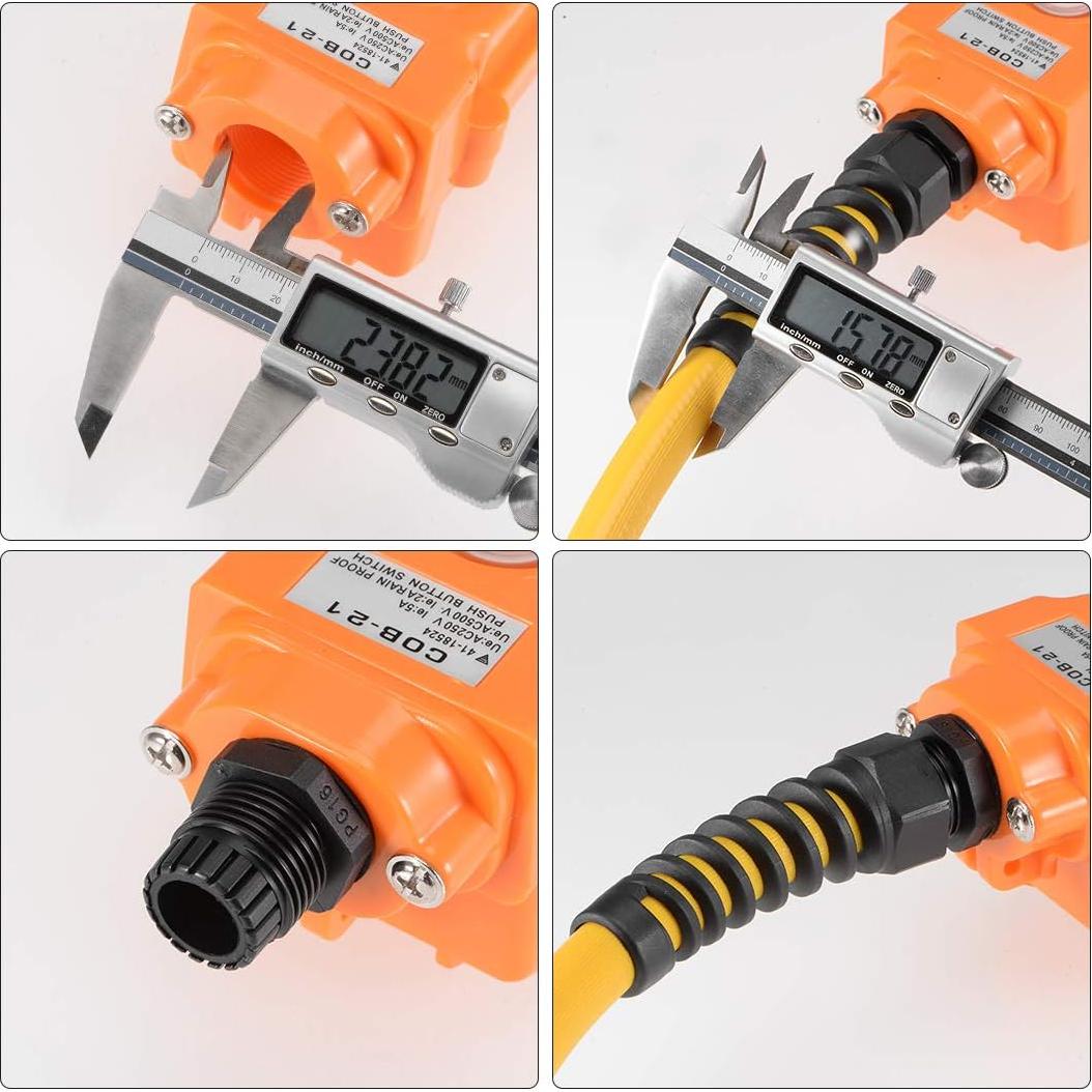 Conector de Cable Impermeable PG13.5 uxcell - 2 Pcs