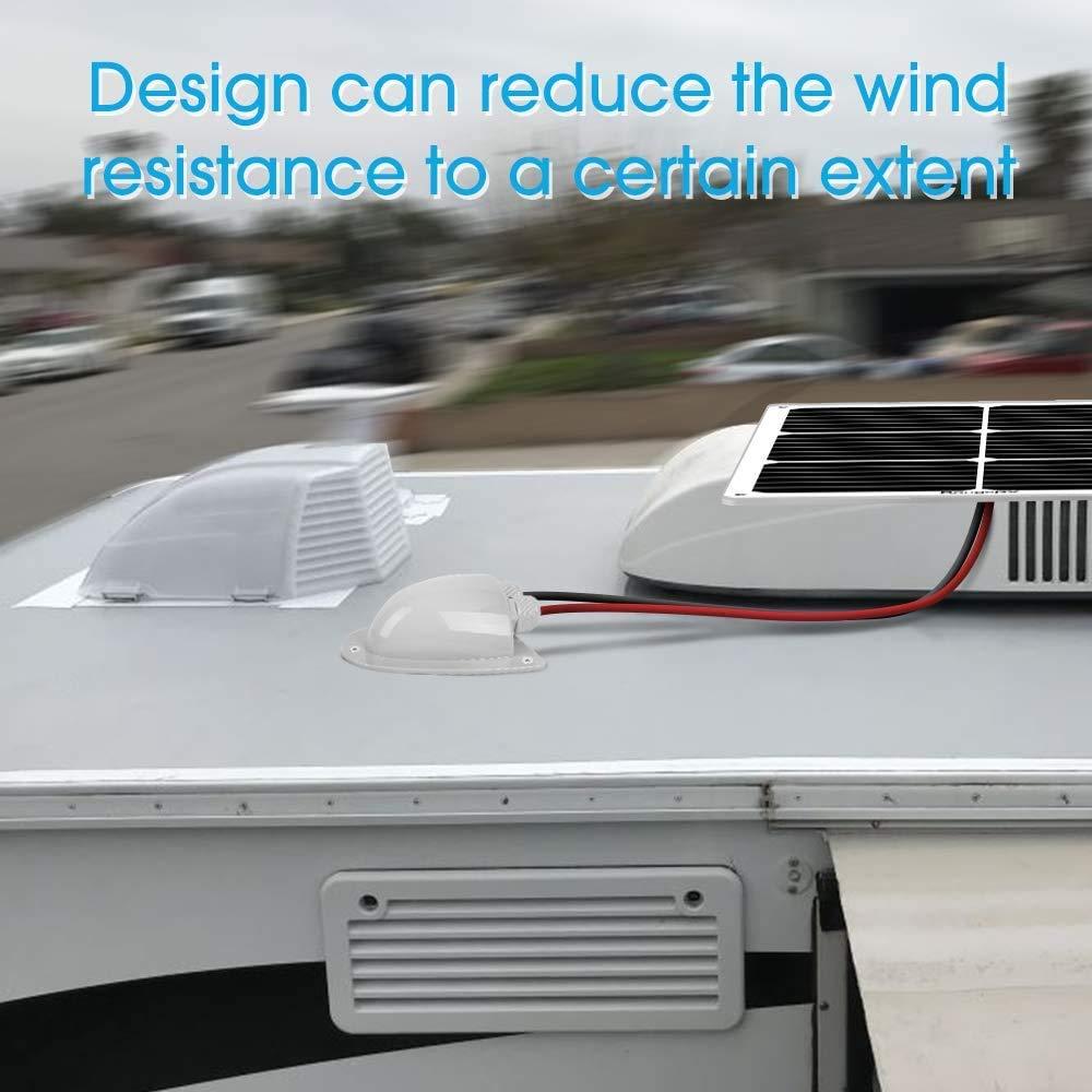 Caja de Entrada de Cable Doble Solar BougeRV ABS Impermeable