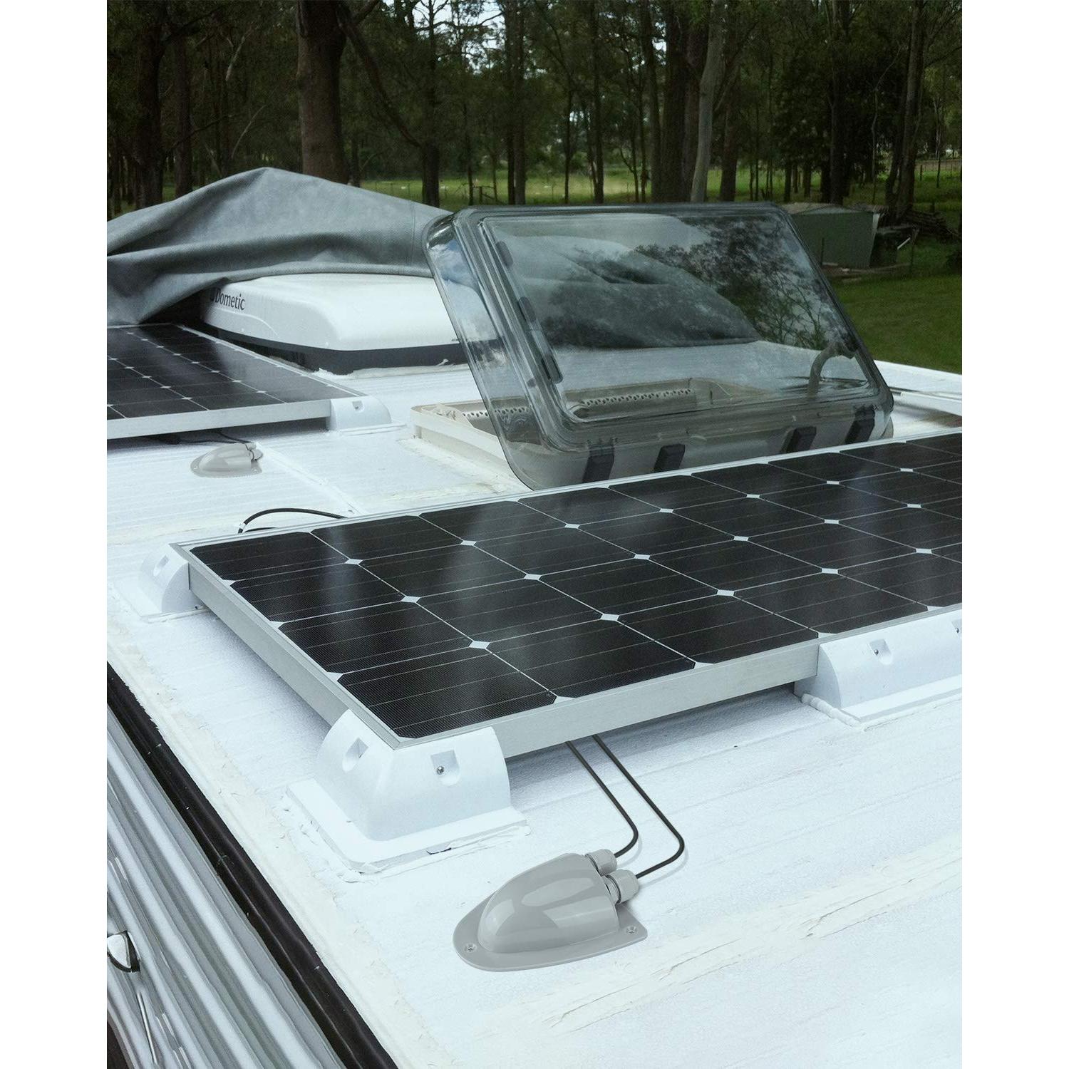 Caja de Entrada de Cable Doble Solar BougeRV ABS Impermeable