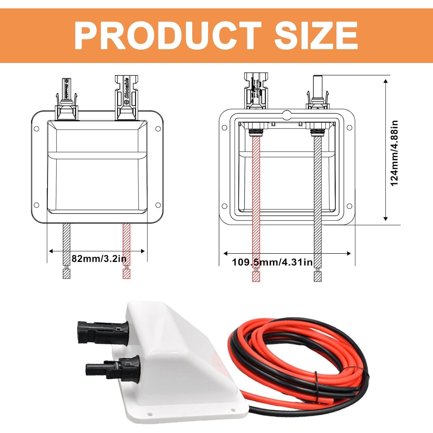Entrada de Cable Solar Trisinger 3.05m 10AWG Doble Resistente UV