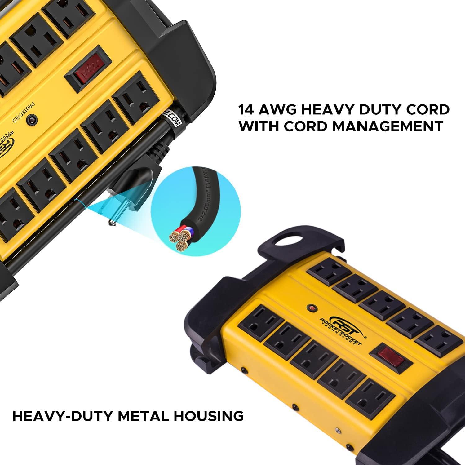 Regleta de Potencia CRST 10 Salidas 15A 2800 Julios 4.57m