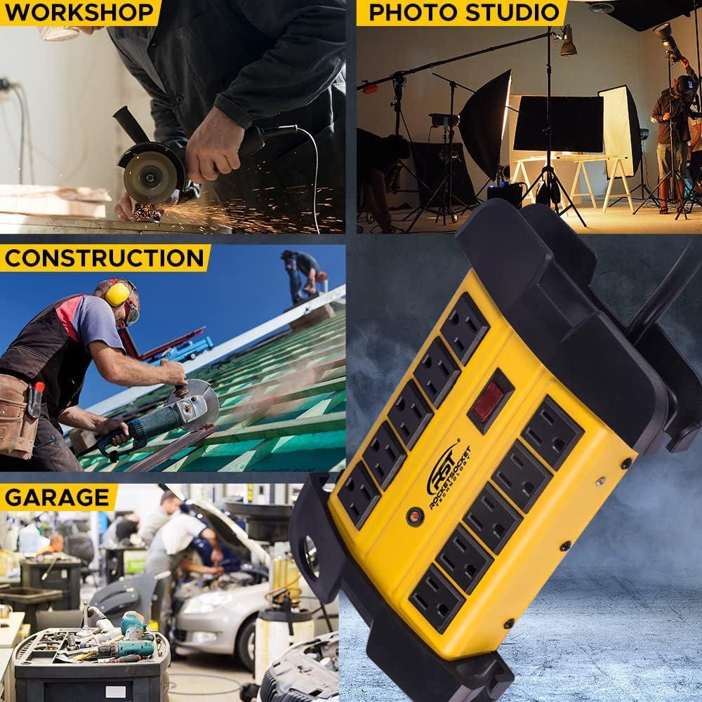 Regleta de Potencia CRST 10 Salidas 15A 2800 Julios 4.57m