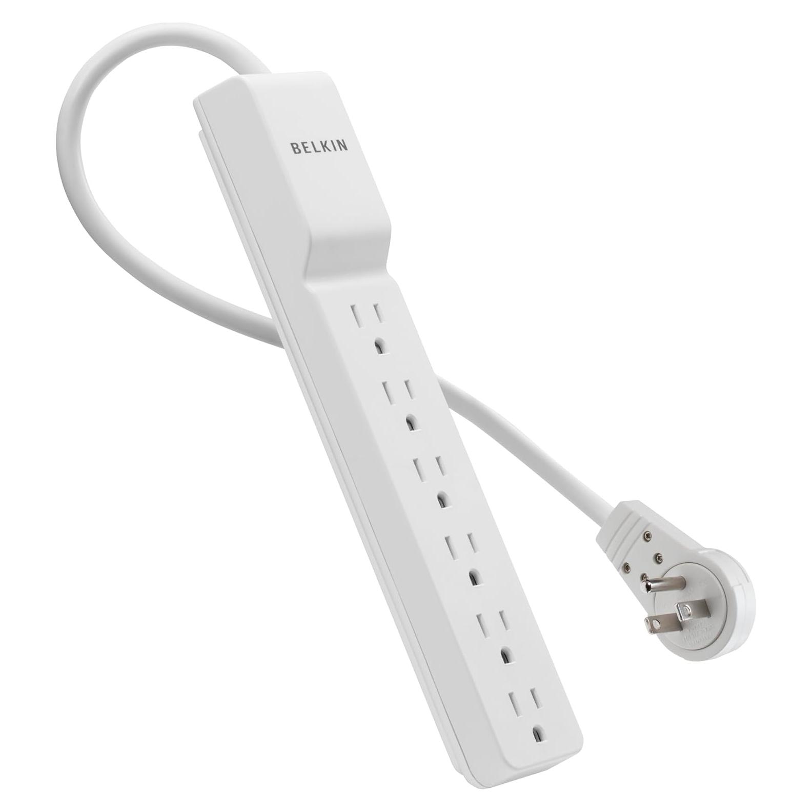 Regleta de Energía Belkin SlimLine 6 Salidas 700 Julios 1.83m