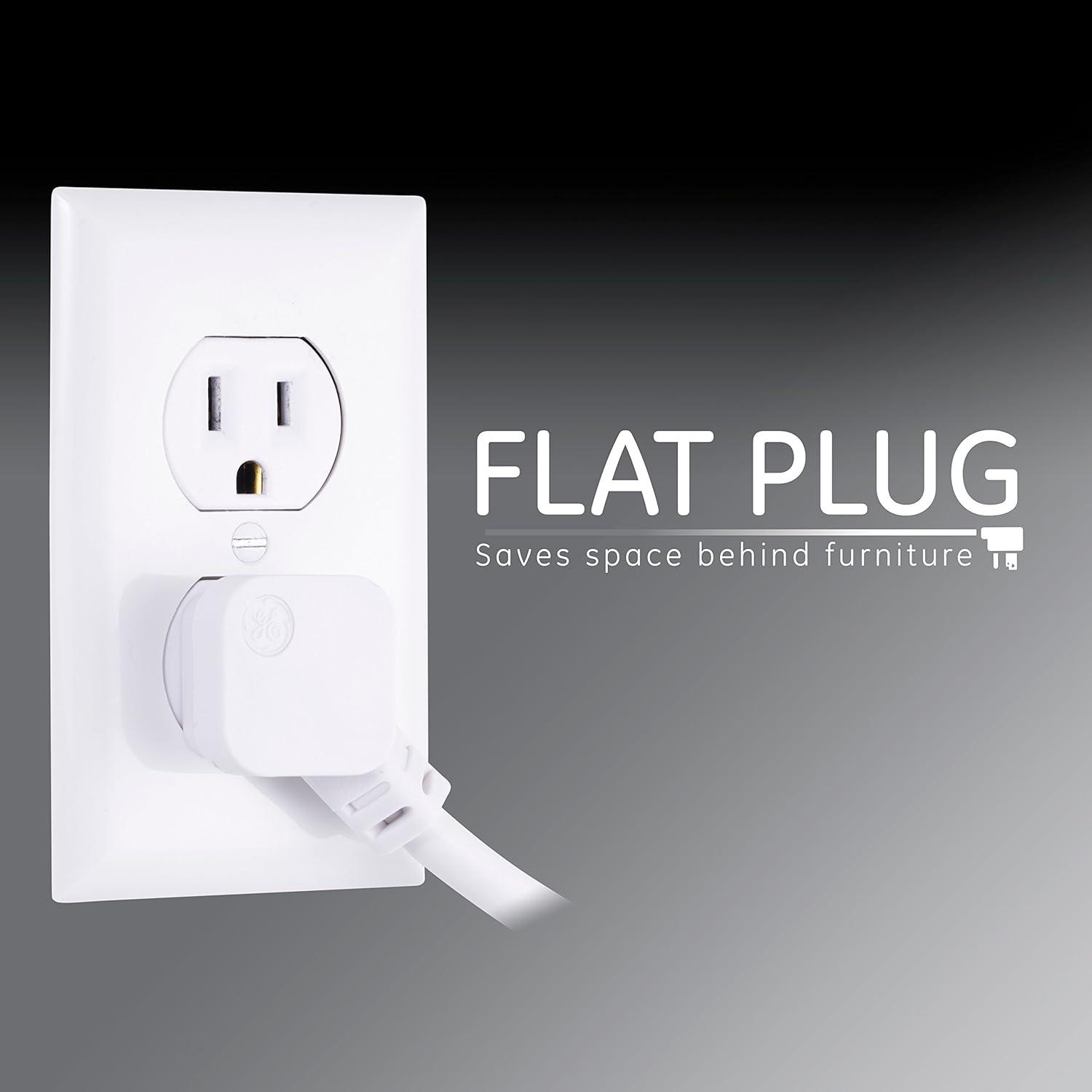 Regleta Protectora GE 6 Salidas 0.61 m 620 Julios 2 Paquete