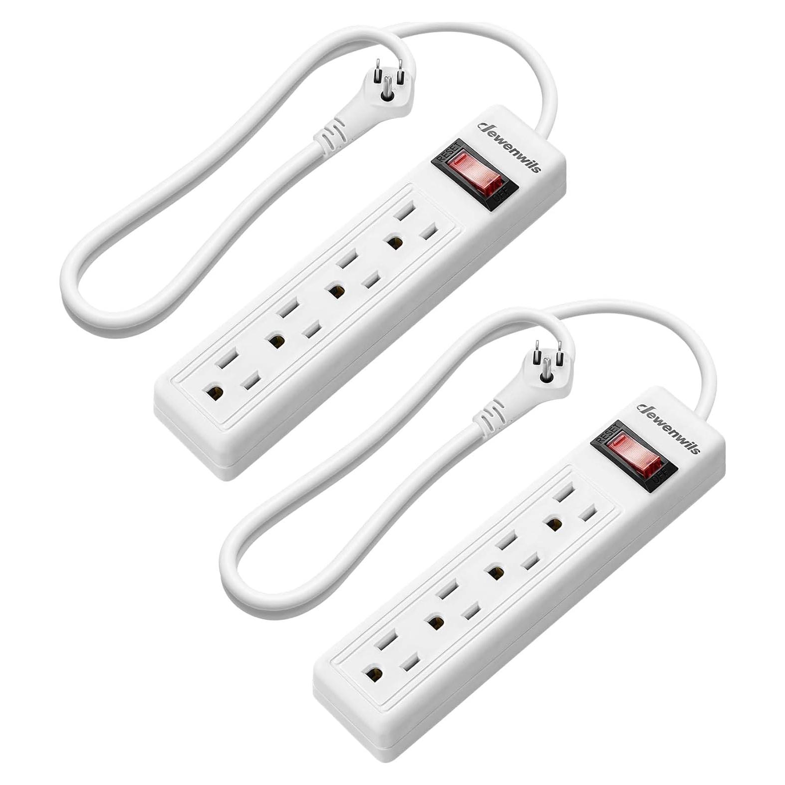 Regleta de Poder DEWENWILS 4 Salidas 0.61m Montable ETL