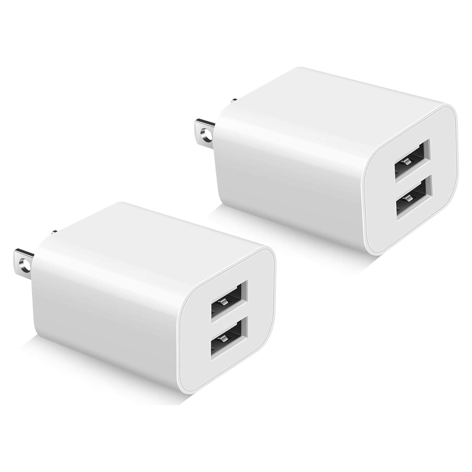Cargador de Pared USB 2Pack Shenzhen ZYH-J45 2.1A Blanco