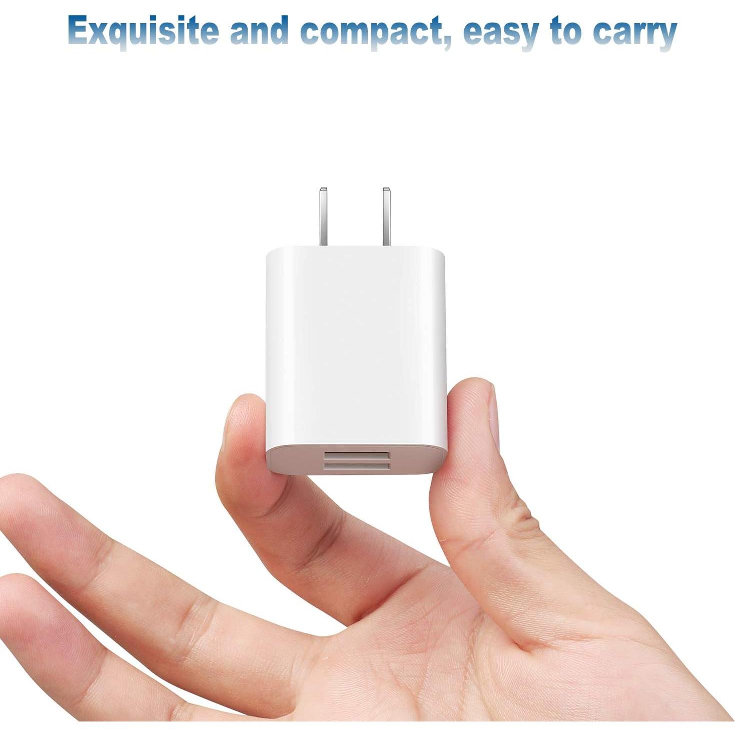 Cargador de Pared USB 2Pack Shenzhen ZYH-J45 2.1A Blanco