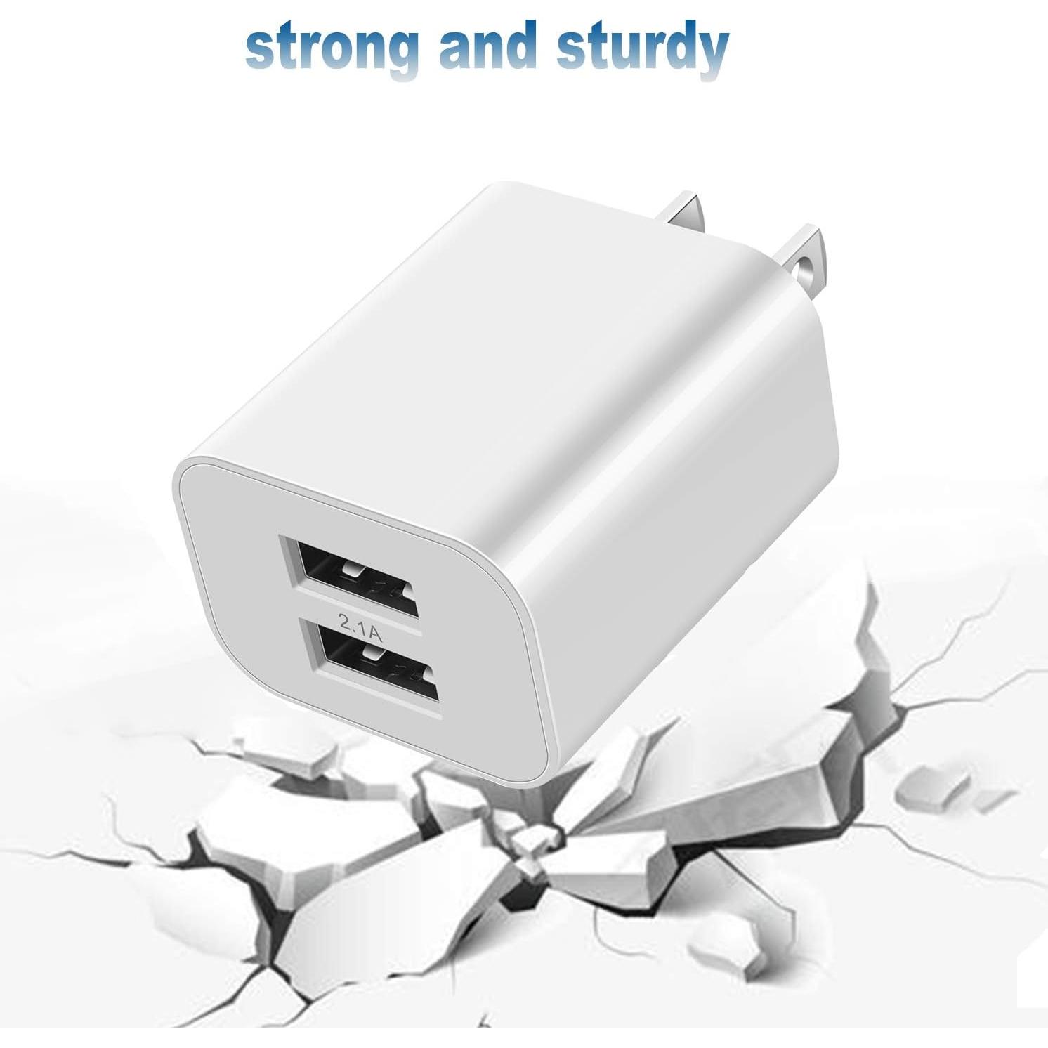 Cargador de Pared USB 2Pack Shenzhen ZYH-J45 2.1A Blanco