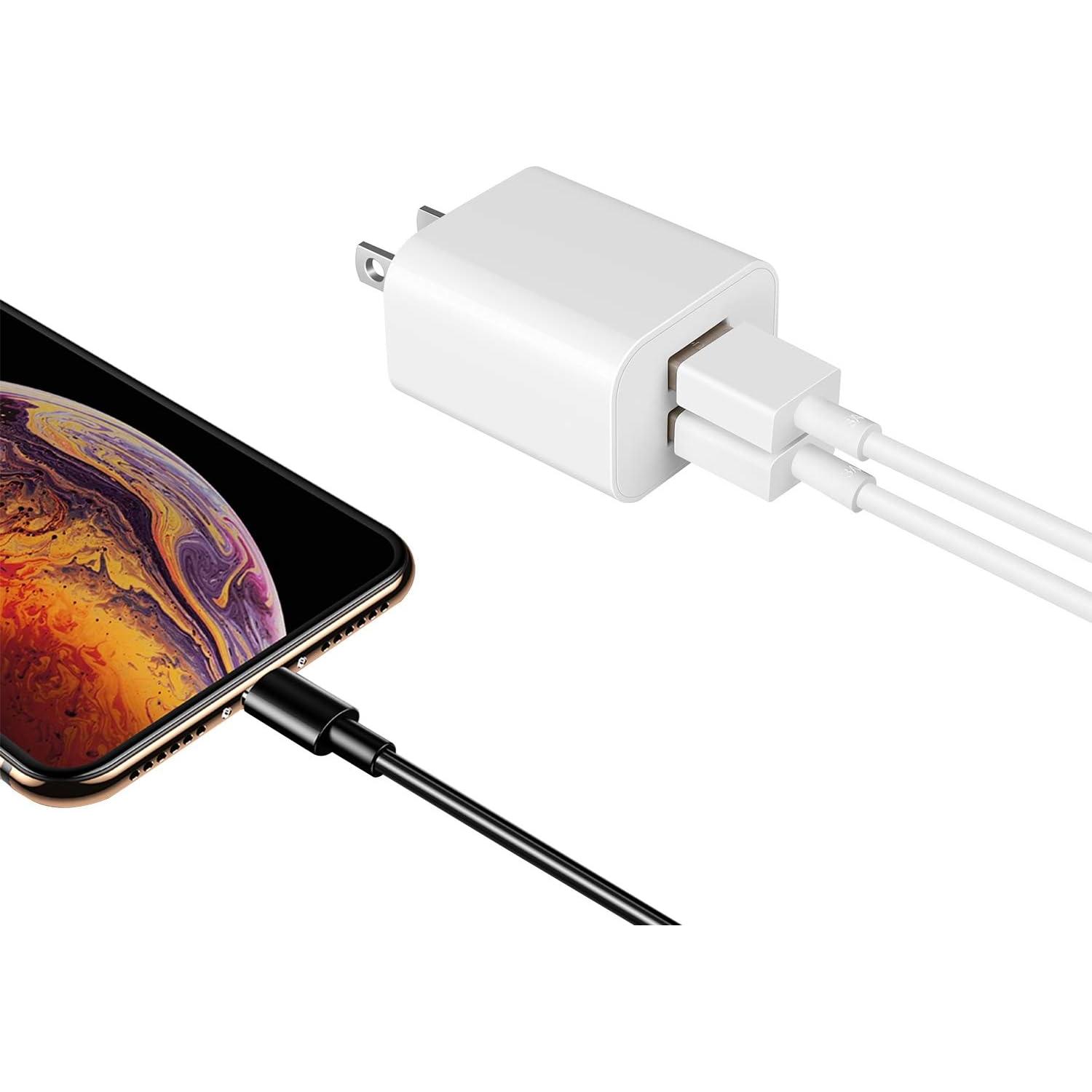 Cargador de Pared USB 2Pack Shenzhen ZYH-J45 2.1A Blanco