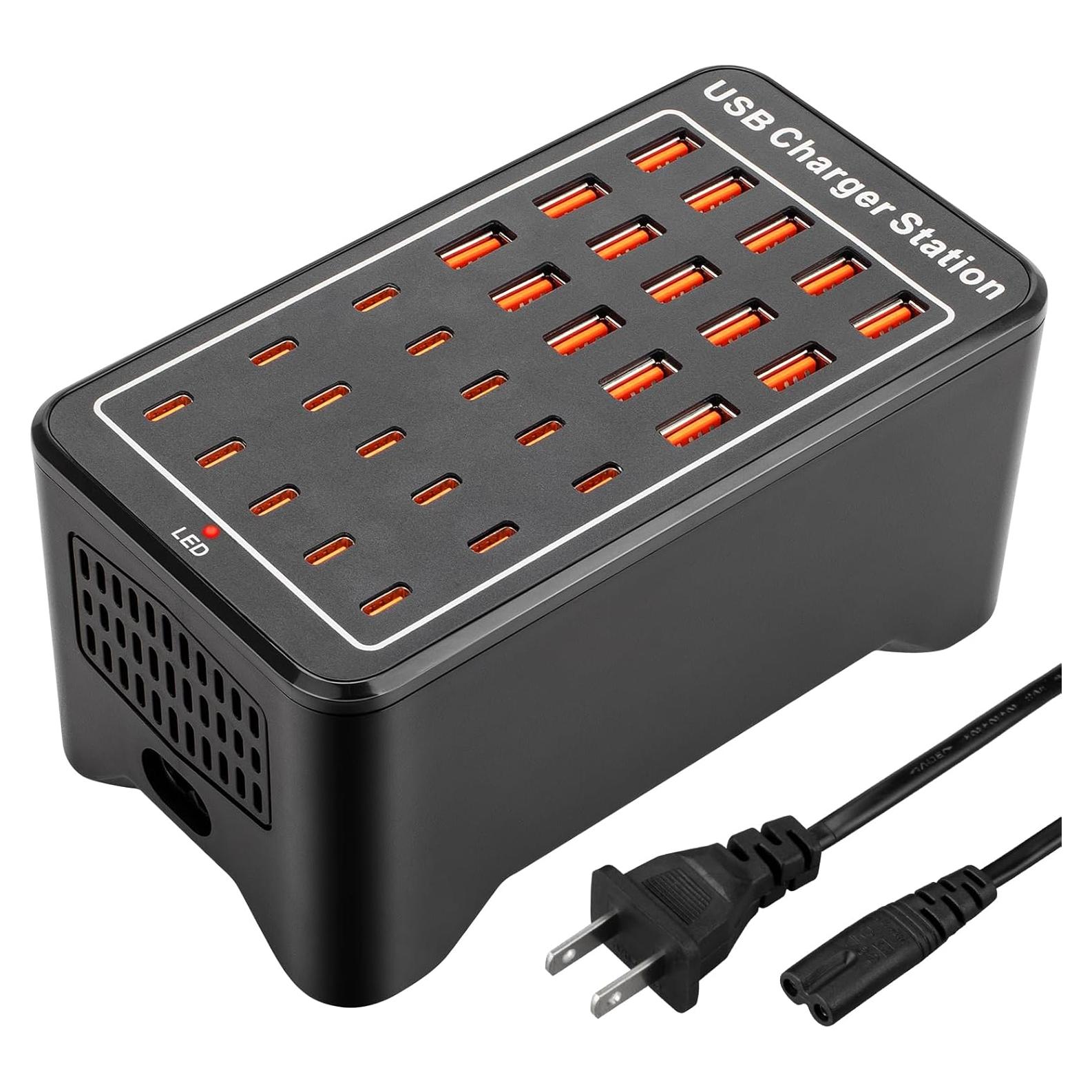 Estación de Carga USB-C 150W 30 Puertos RUANSZZ