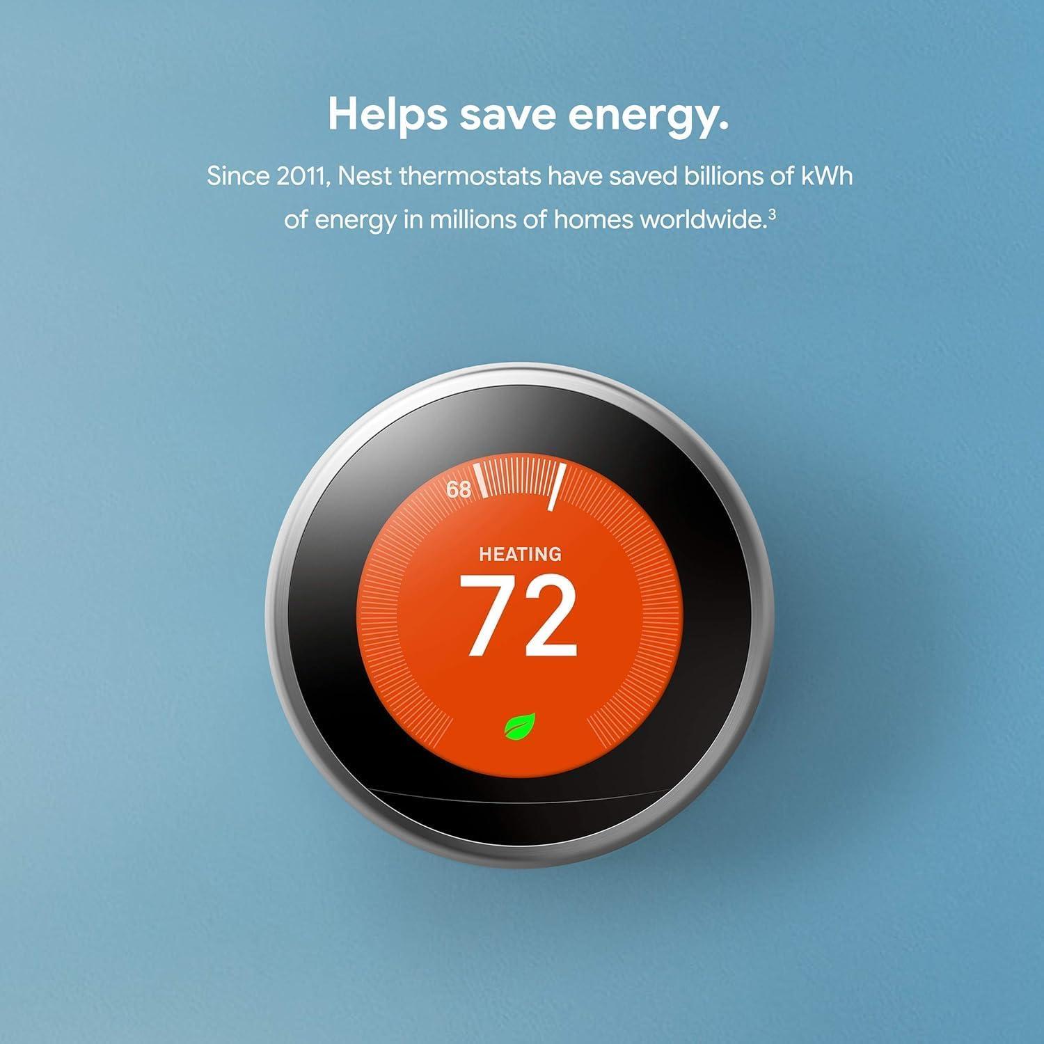 Termostato Inteligente Google Nest Aprendiz 3ra Gen Blanco
