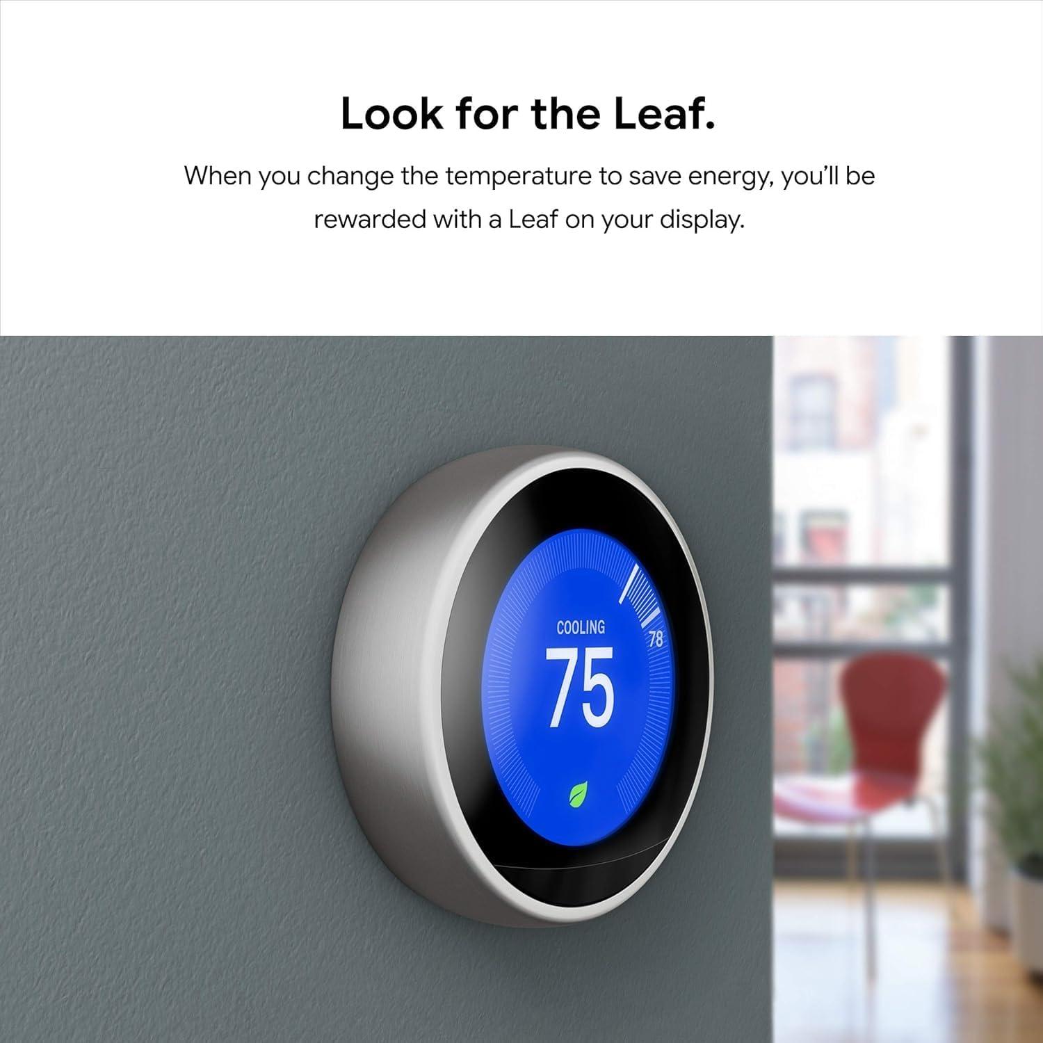 Termostato Inteligente Google Nest Aprendiz 3ra Gen Blanco
