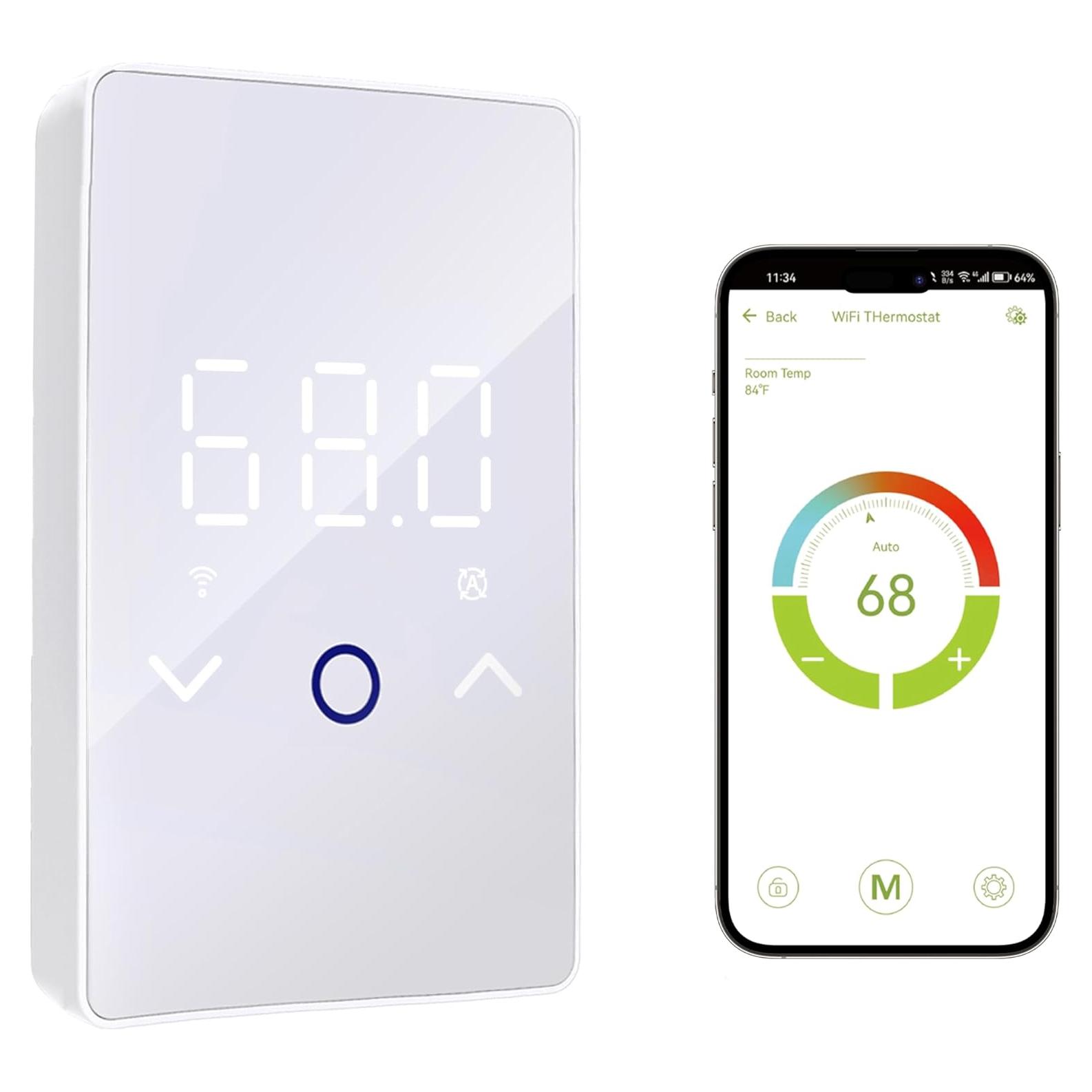 Termostato Inteligente MAXKOSKO WiFi para Calefacción de Suelo