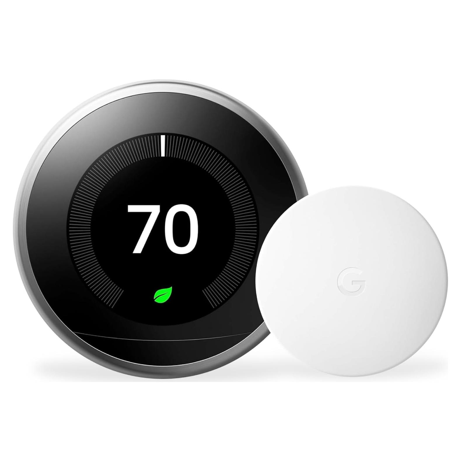 Termostato Aprendizaje Nest Google 3ra Generación Acero Inoxidable