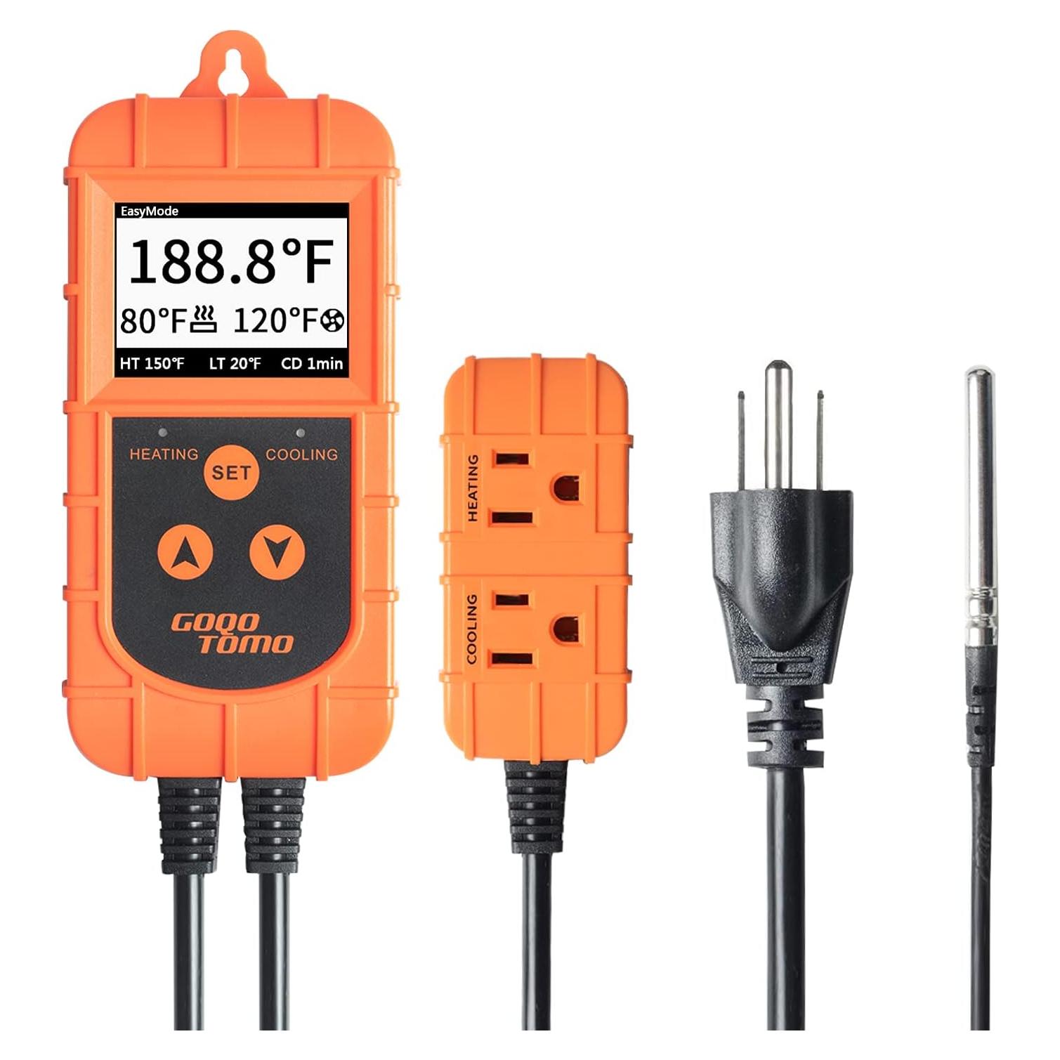 Controlador de Temperatura GOQOTOMO TC1 para Calefacción y Refrigeración