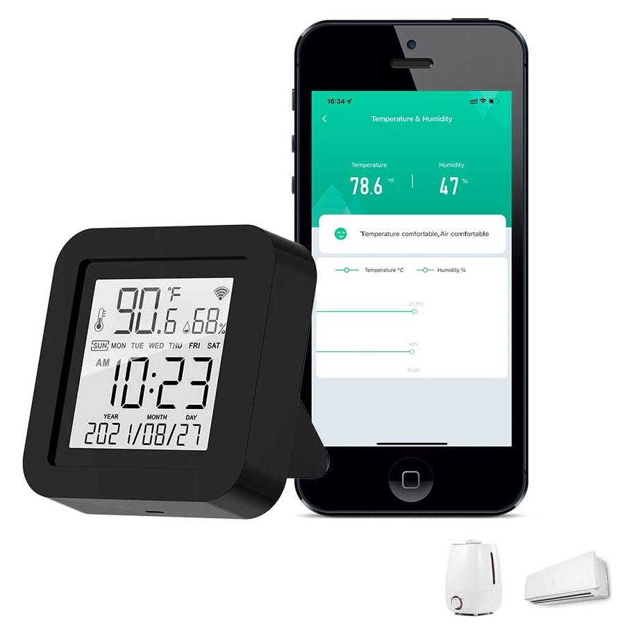 Monitor de Temperatura y Humedad MOES WiFi Control Remoto