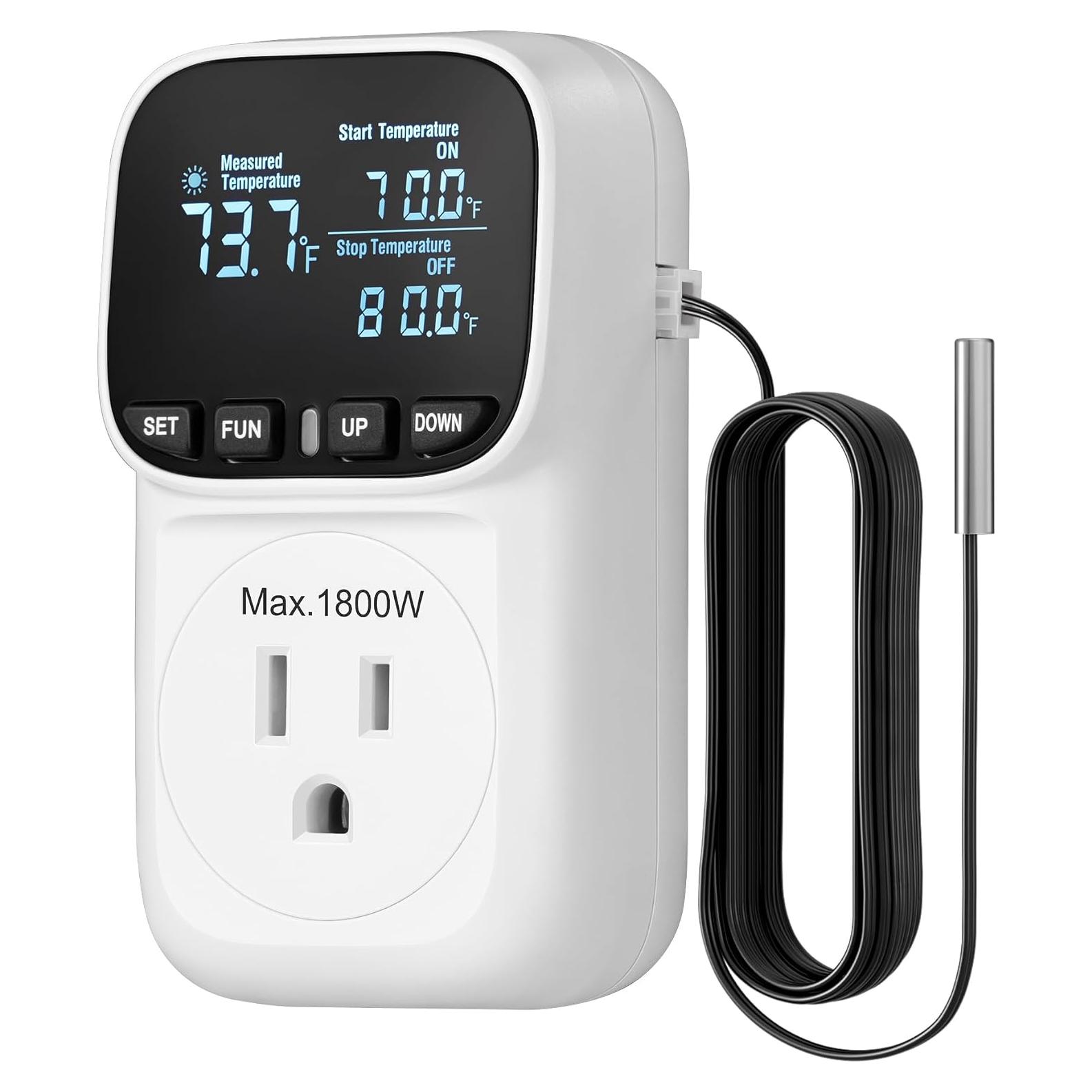 Controlador Digital de Temperatura DEWENWILS 15A 1800W