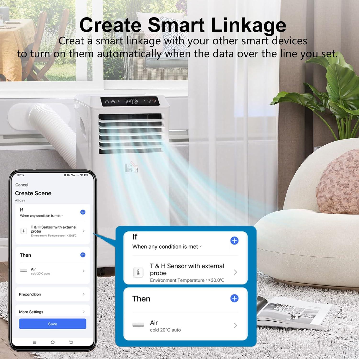 Termómetro Higrómetro Inteligente PHOVOLT con Sonda Externa