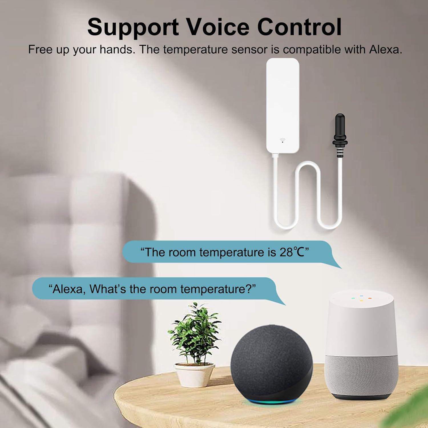 Termómetro Higrómetro Inteligente PHOVOLT con Sonda Externa