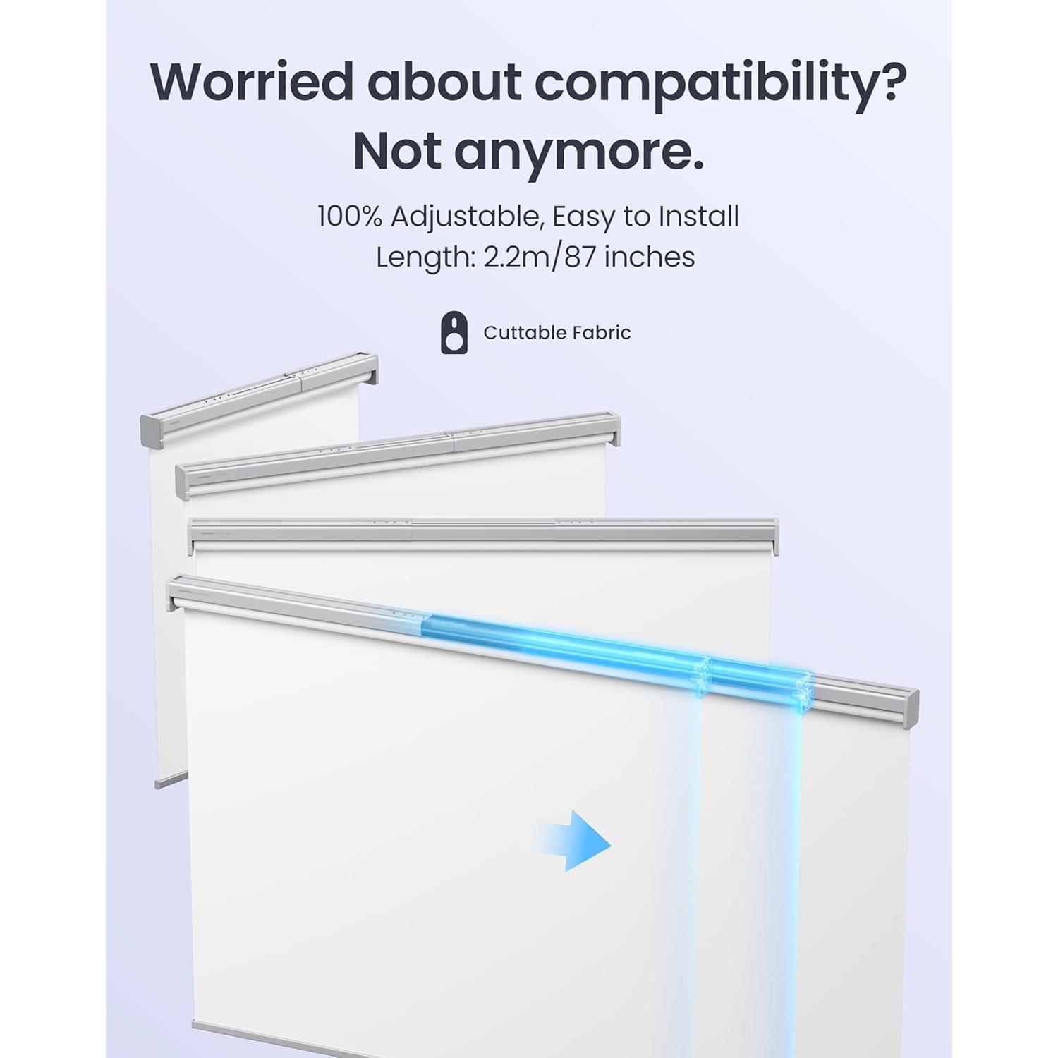 Persianas enrollables motorizadas SwitchBot 139 cm Gris