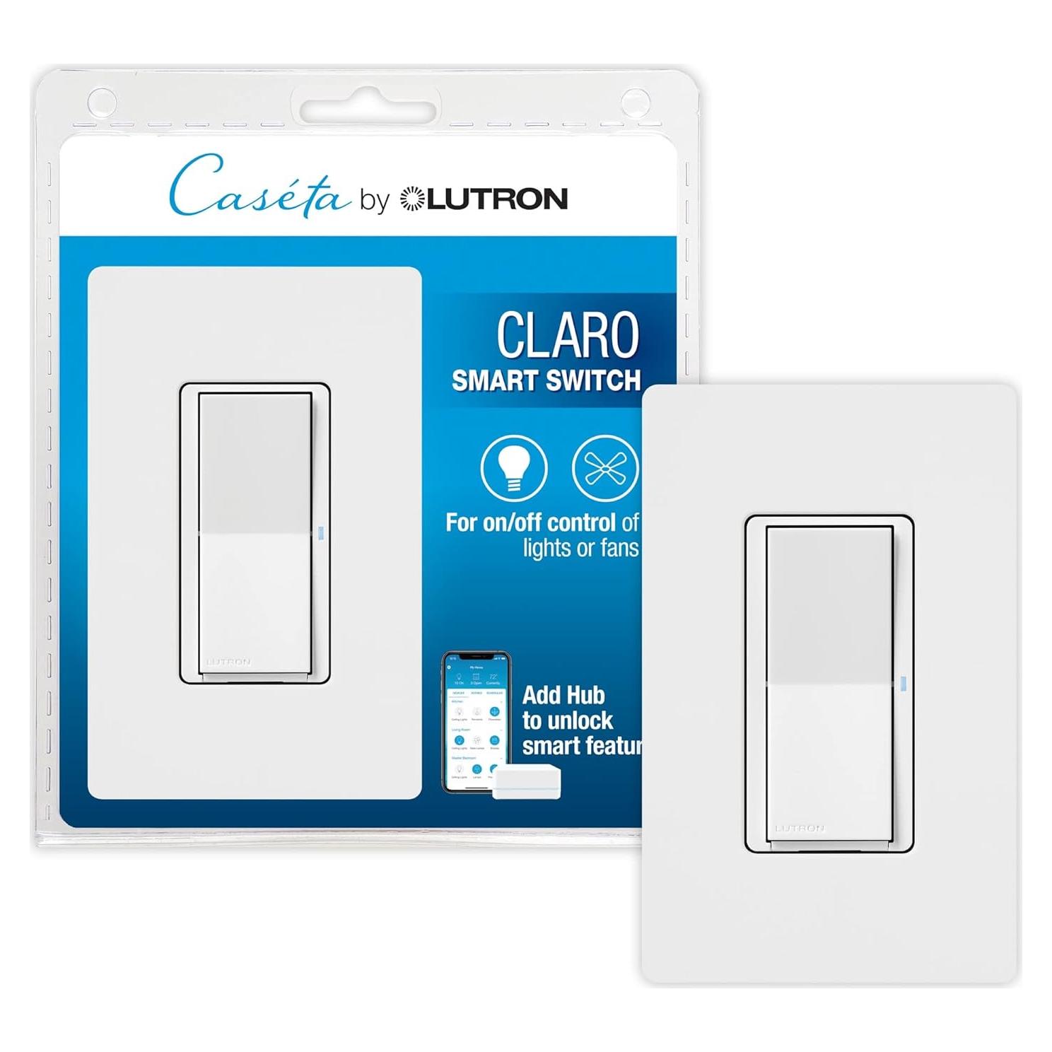 Interruptor Inteligente Claro Lutron DVRFW-5NS-WH-A 5A Blanco