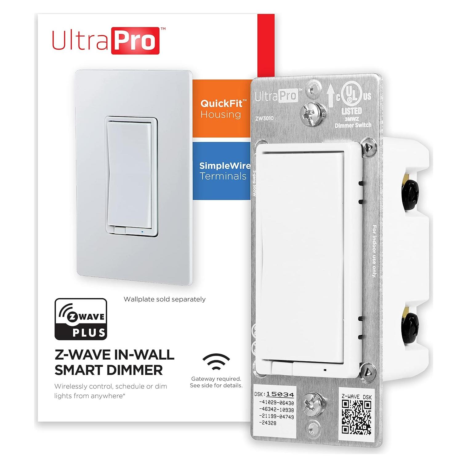 Atenuador de Luz Inteligente UltraPro Z-Wave 39351, Control Remoto
