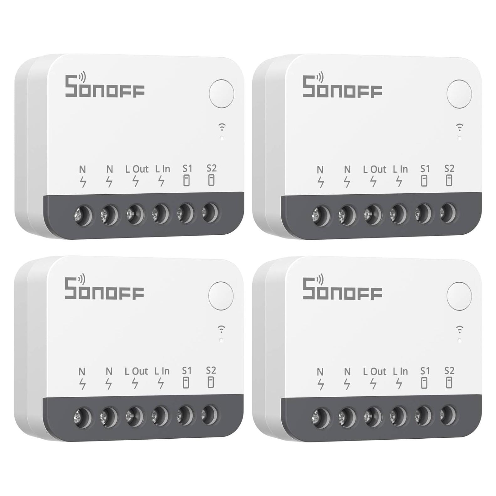 Interruptor Inteligente ZigBee SONOFF ZBMINIR2 Paquete de 4